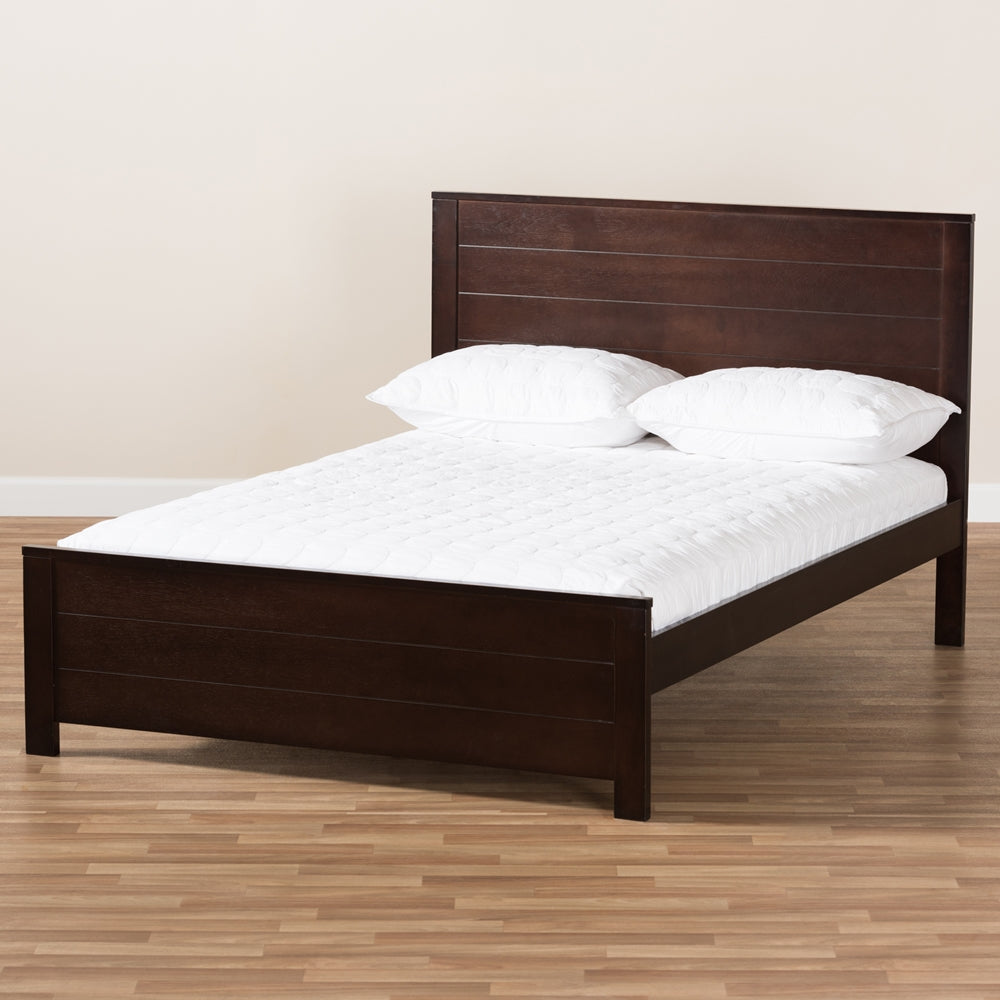 Catalina Classic Mission Style Dark Brown-Finished Wood Full Platform Bed