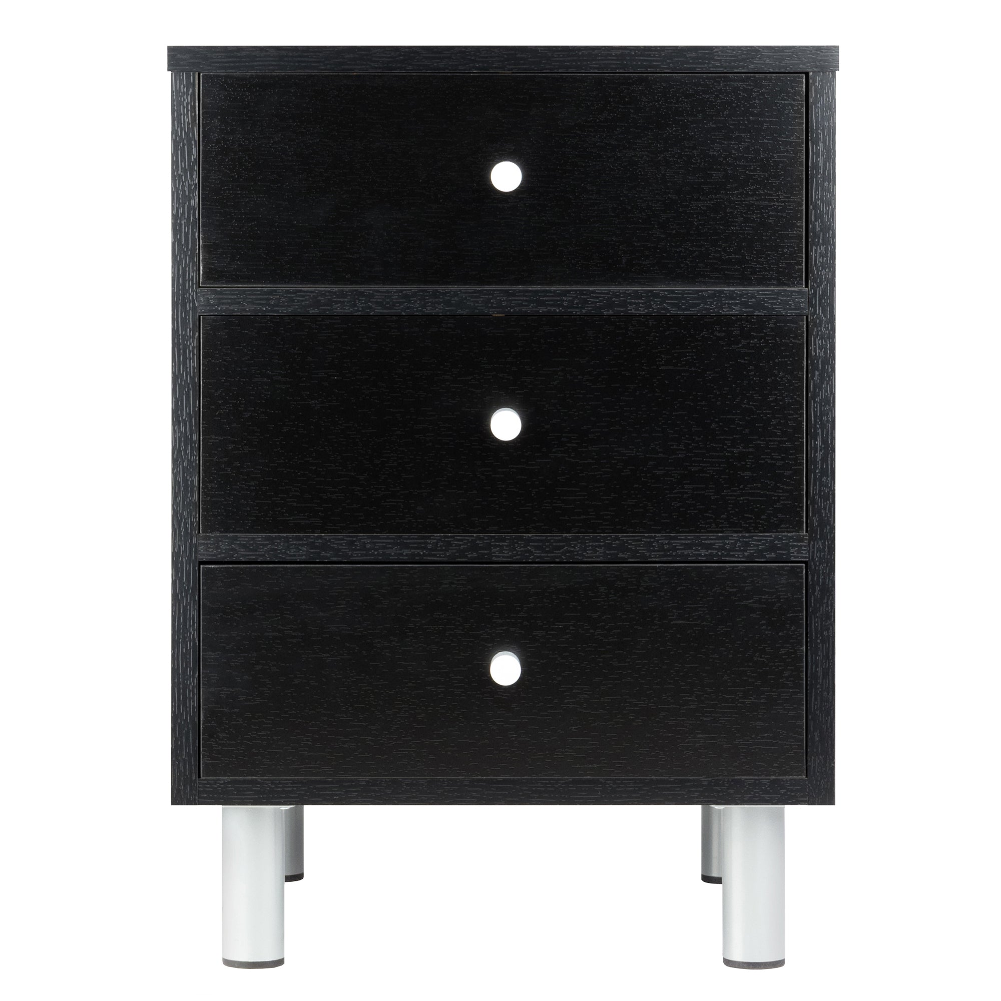 Daniel Accent Table, Nightstand, Black and Slate Gray