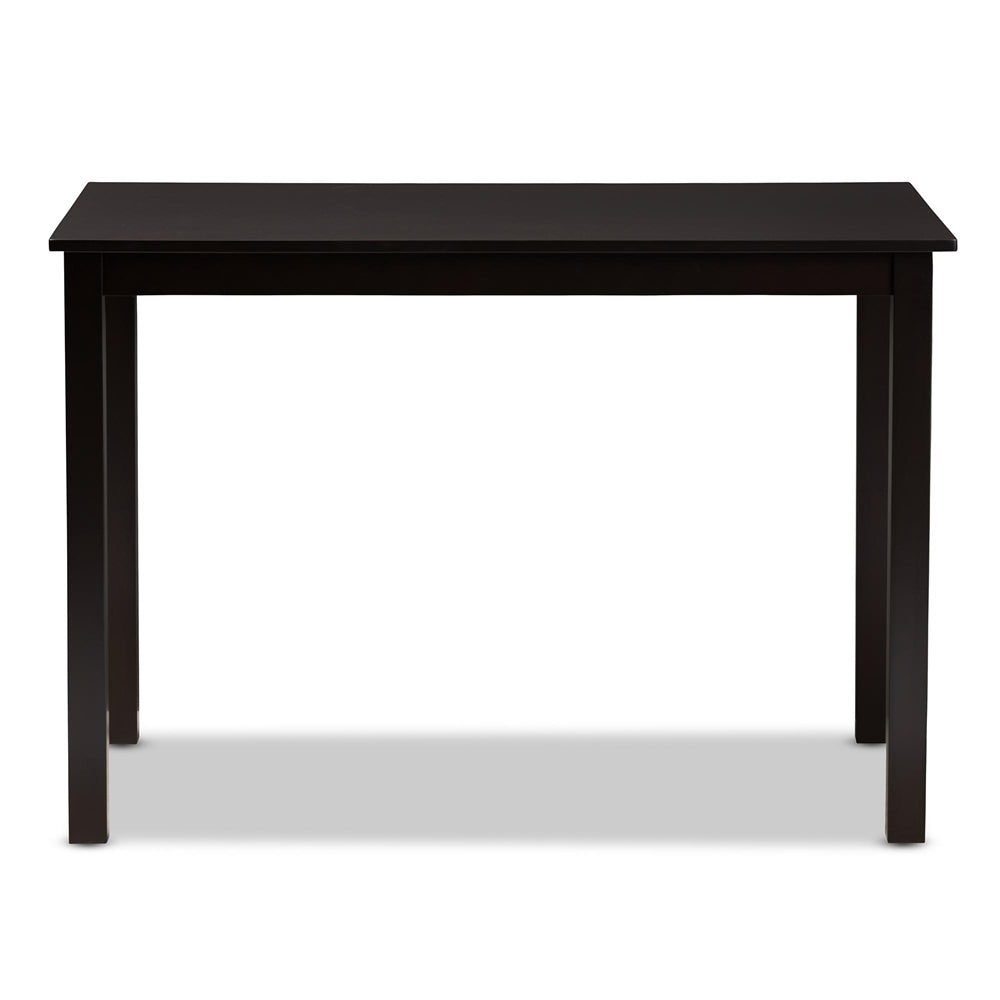 Eveline Modern Espresso Brown Finished Wood 43-Inch Dining Table