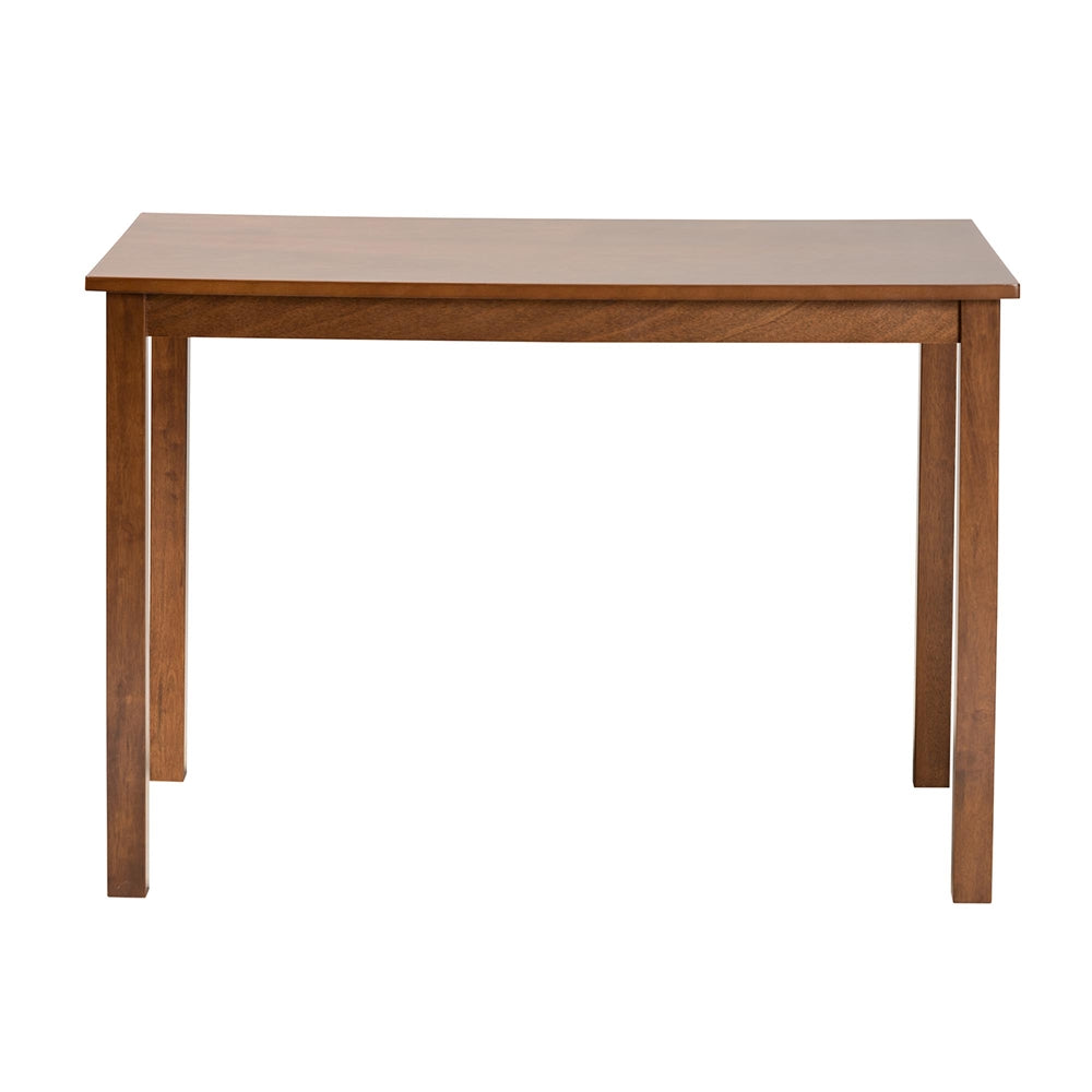 Eveline Modern Walnut Brown Finished Wood 43-Inch Dining Table
