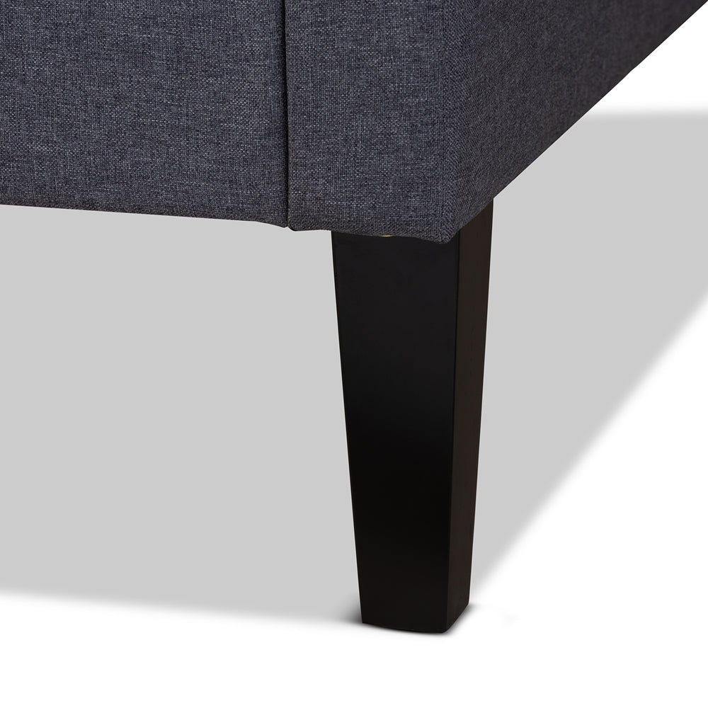 Walden Grey Fabric Upholstered Twin Size Sofa Daybed