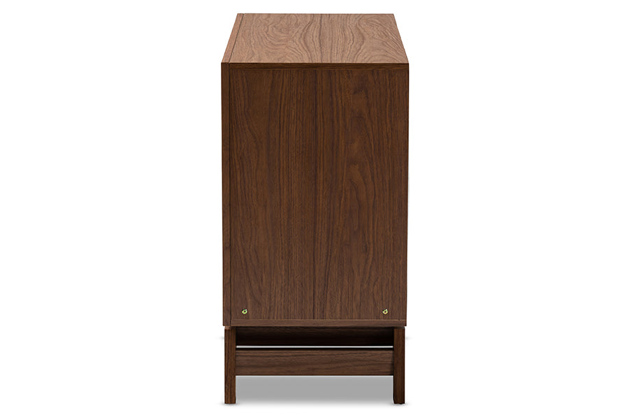 Svante Mid-Century Modern Multicolor Finished Wood 6-Drawer Chest