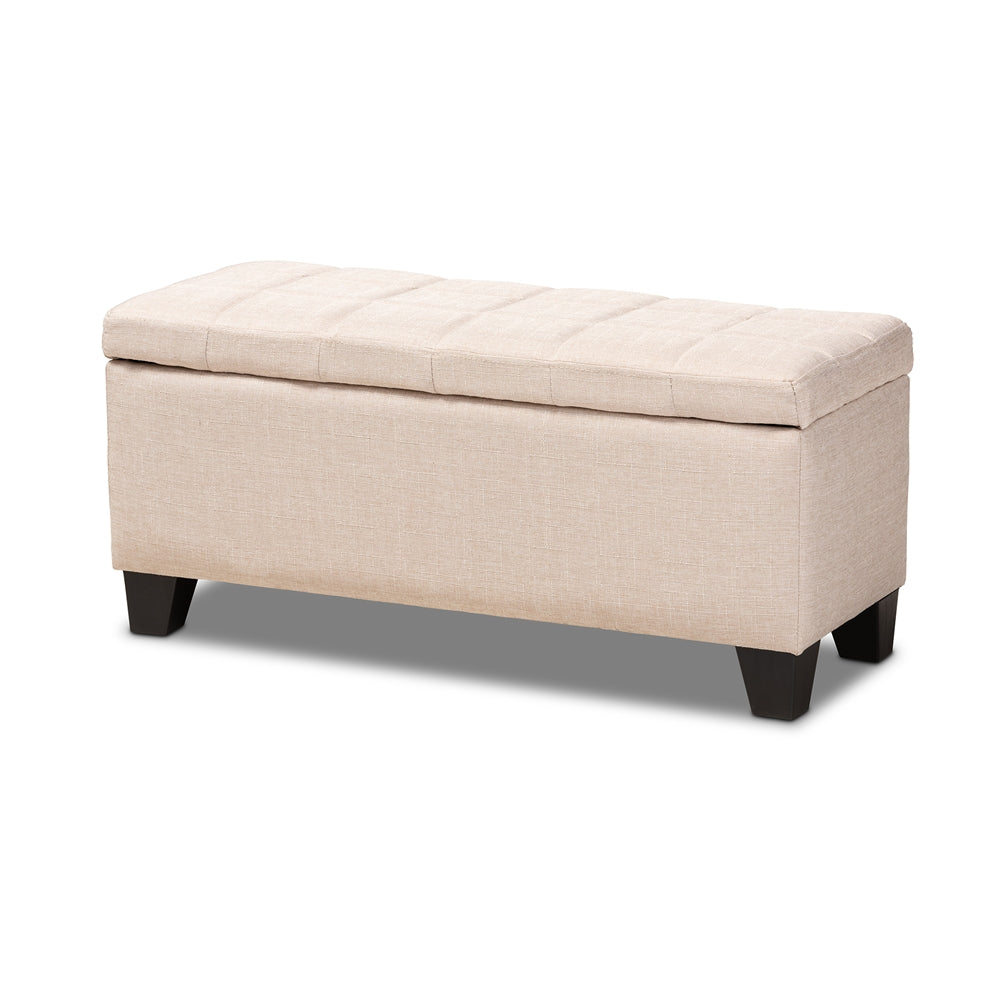 Fera Modern and Contemporary Fabric Upholstered Storage Ottoman