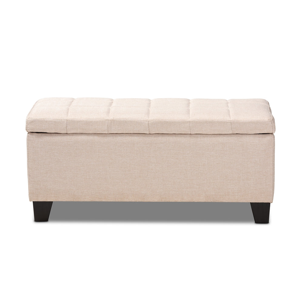 Fera Modern and Contemporary Fabric Upholstered Storage Ottoman