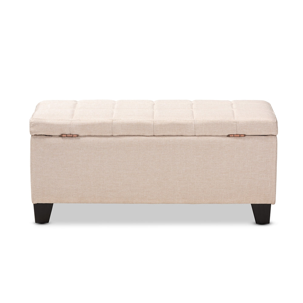 Fera Modern and Contemporary Fabric Upholstered Storage Ottoman