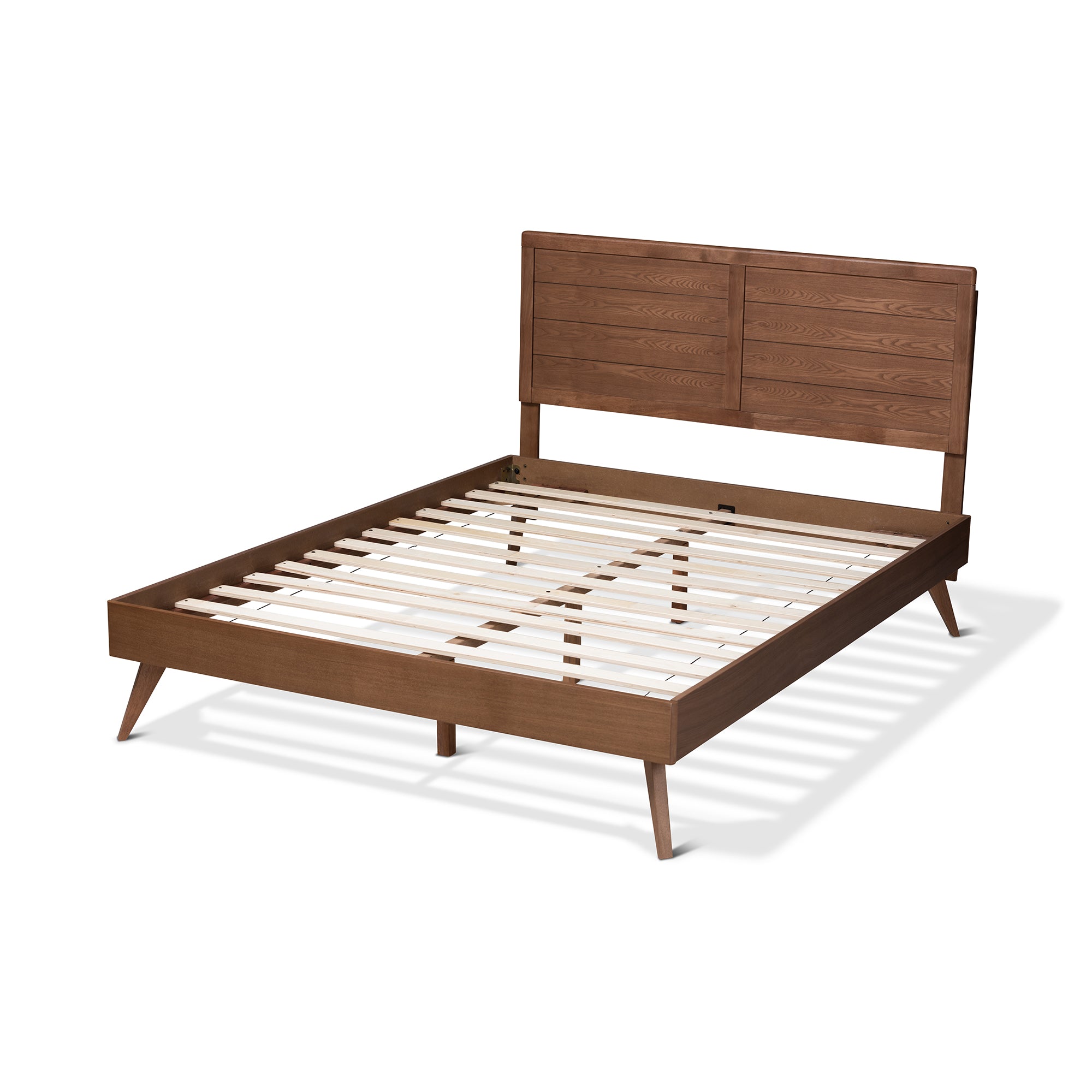 Artemis Walnut Brown Finished Wood Full Size Platform Bed