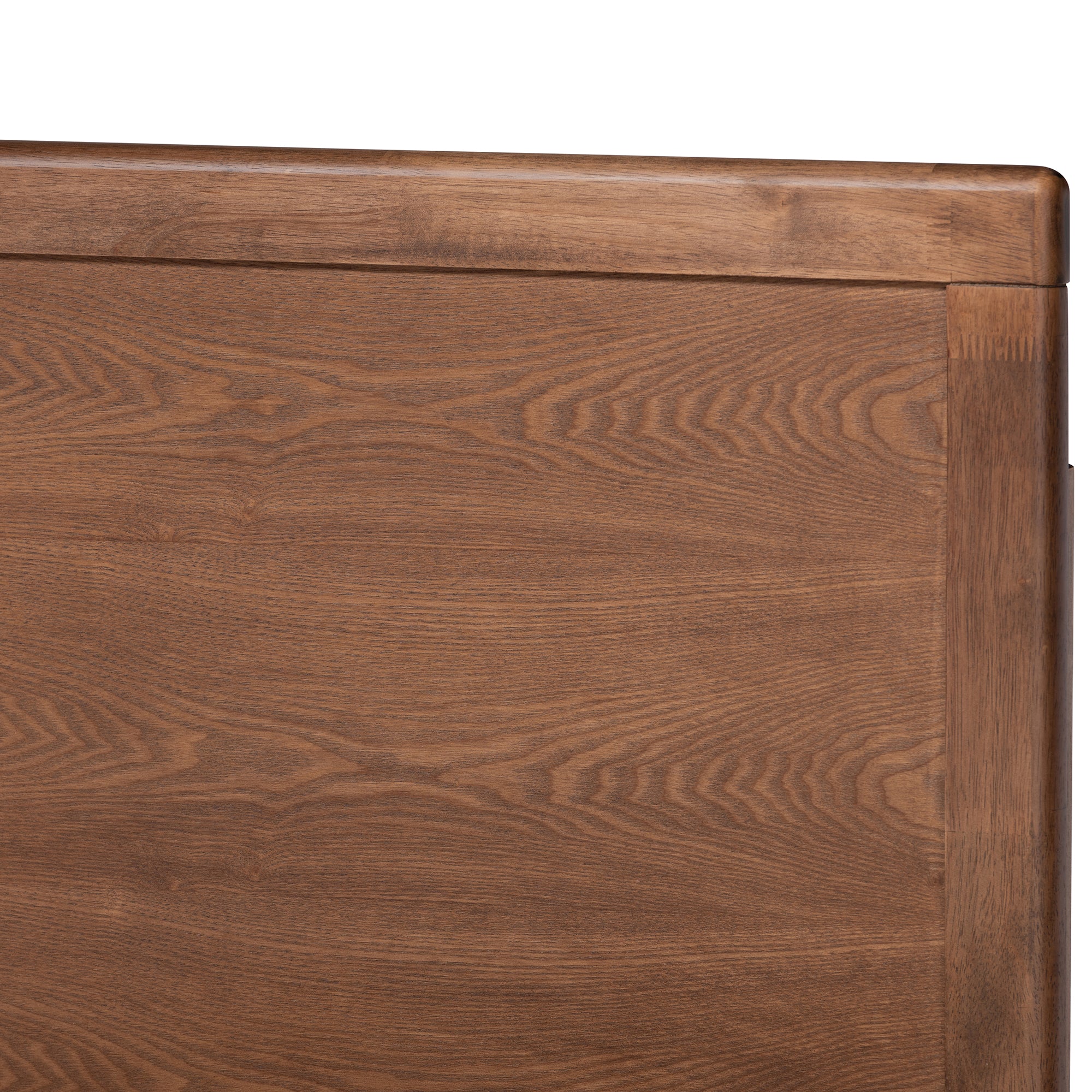 Eloise Light Grey Fabric and Ash Walnut Brown Finished Wood Full Size Bed