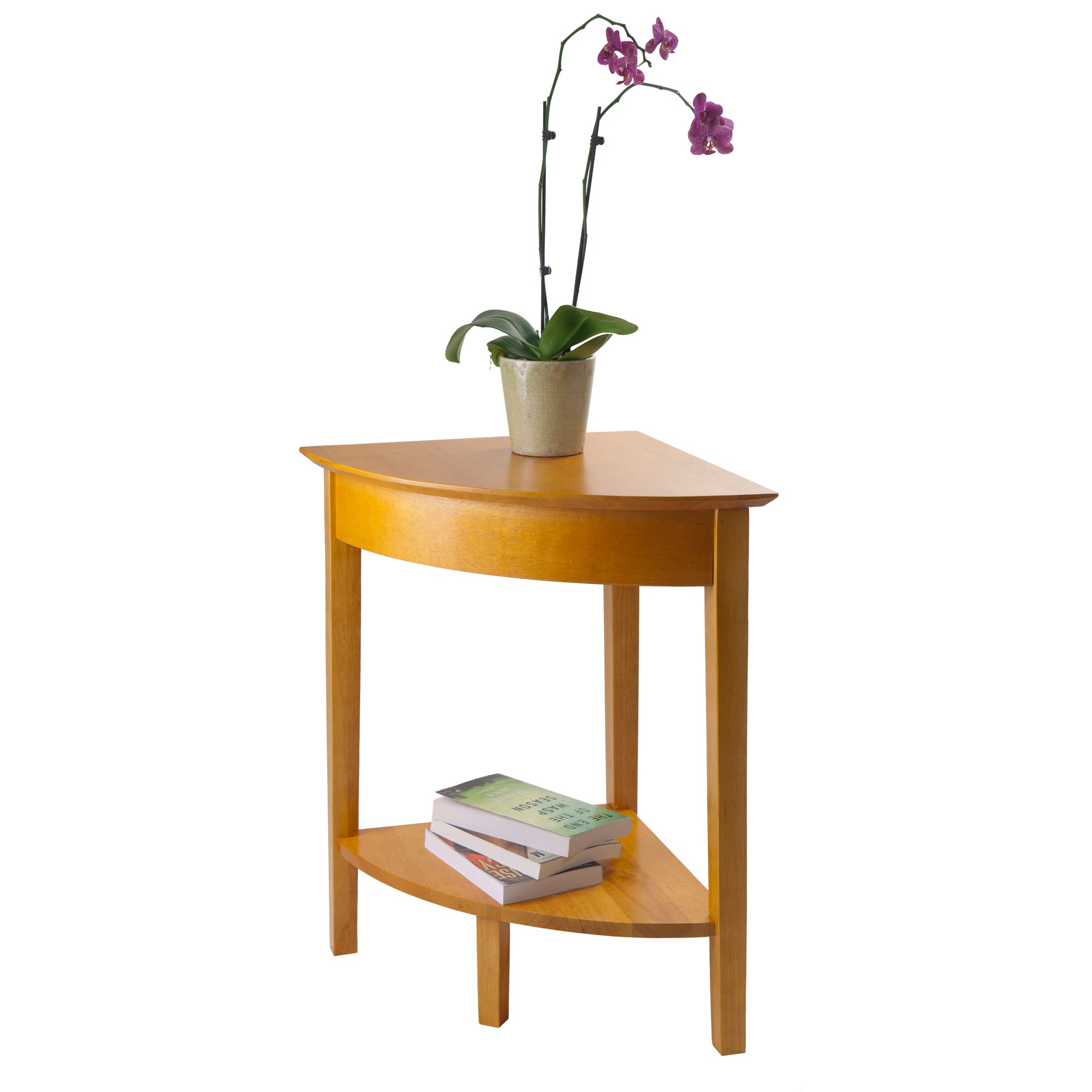 Studio Home Office Corner Table, Honey