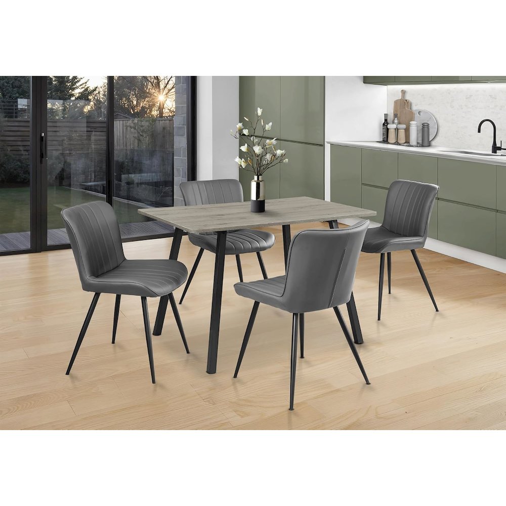 Gomer - Dining Chair 33" Height Dining Room Kitchen Upholstered Side Set
