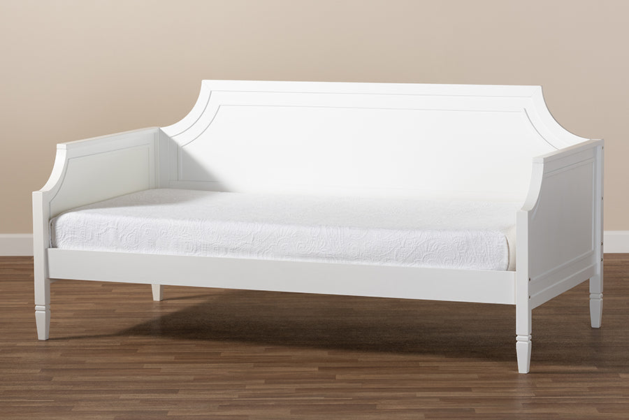 Mariana Classic And Traditional White Finished Wood Twin Size Daybed