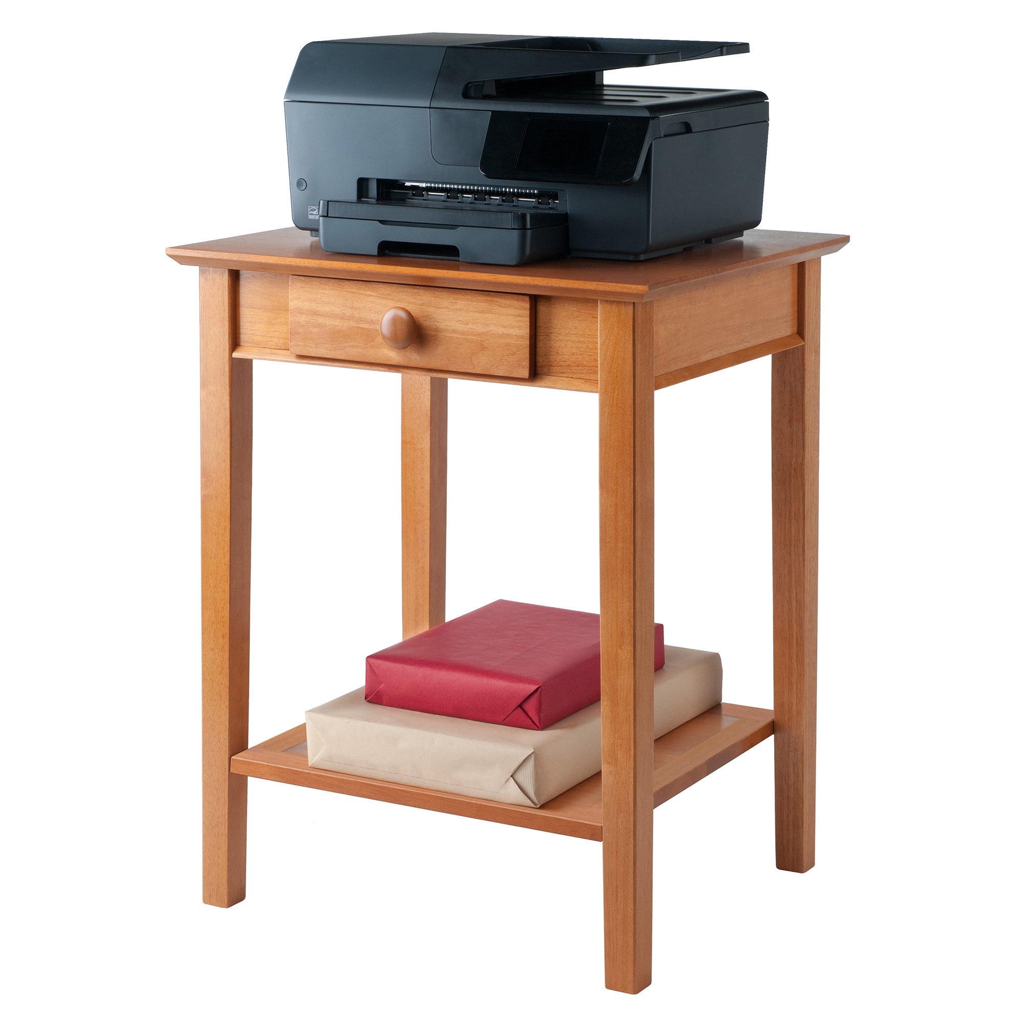 Studio Home Office Printer Stand, Honey