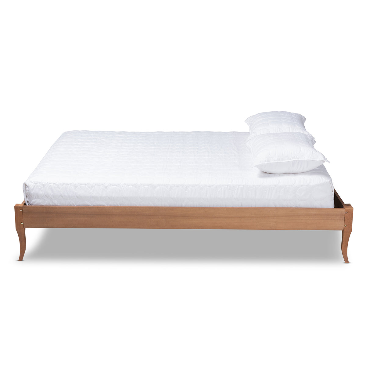 Marieke Vintage French Inspired Ash Wanut Finished Queen Size Wood Bed Frame