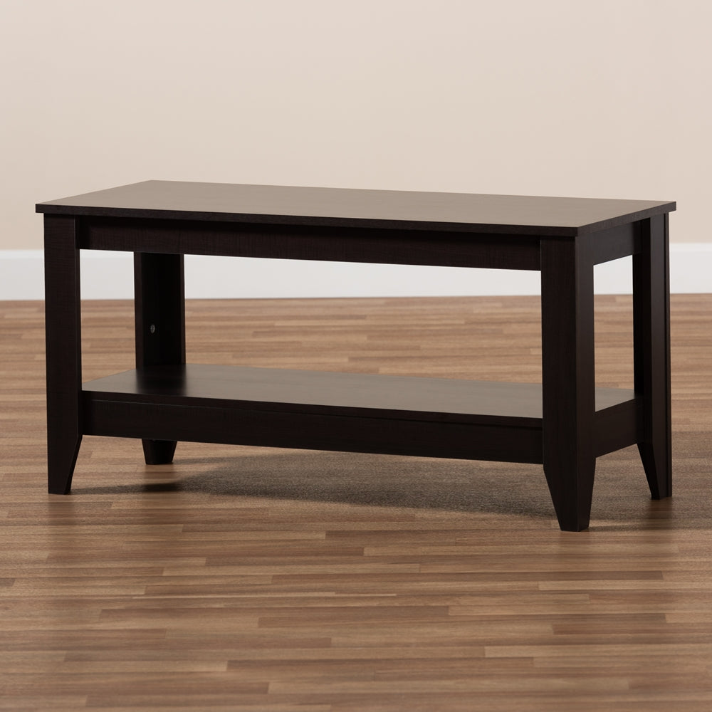 Elada Modern and Contemporary Wenge Finished Wood Coffee Table