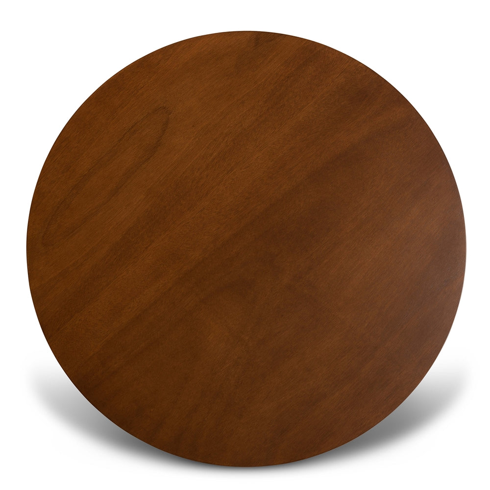 Aspen Modern and Contemporary Grey Fabric Upholstered and Walnut Brown Finished Wood 5-Piece Dining Set