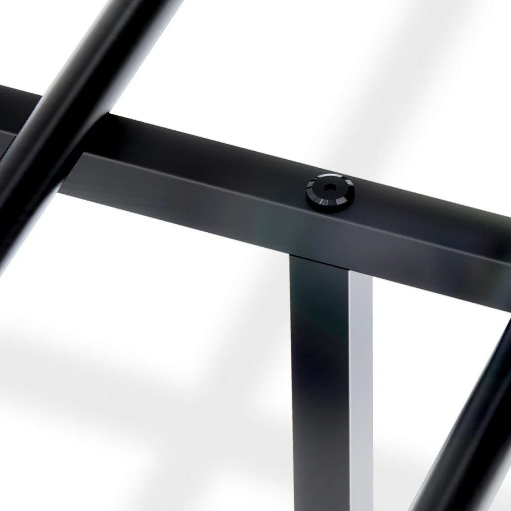 Elodia Nniston Queen Black Metal Canopy Bed – Modern Deluxe Design with Headboard & Footboard