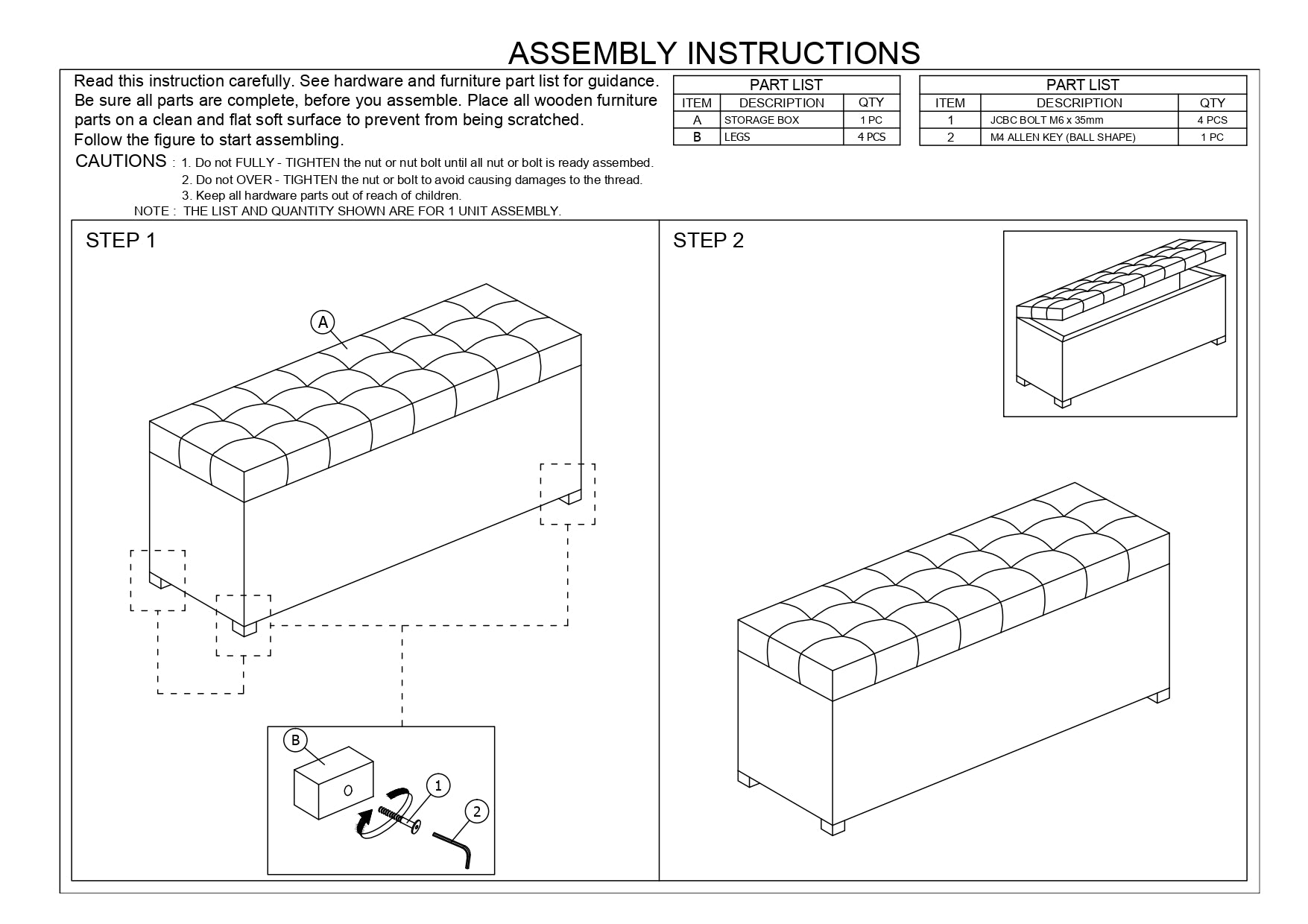 Baxton Studio Roanoke Modern and Contemporary Dark Grey Fabric Upholstered Grid-Tufting Storage Ottoman Bench