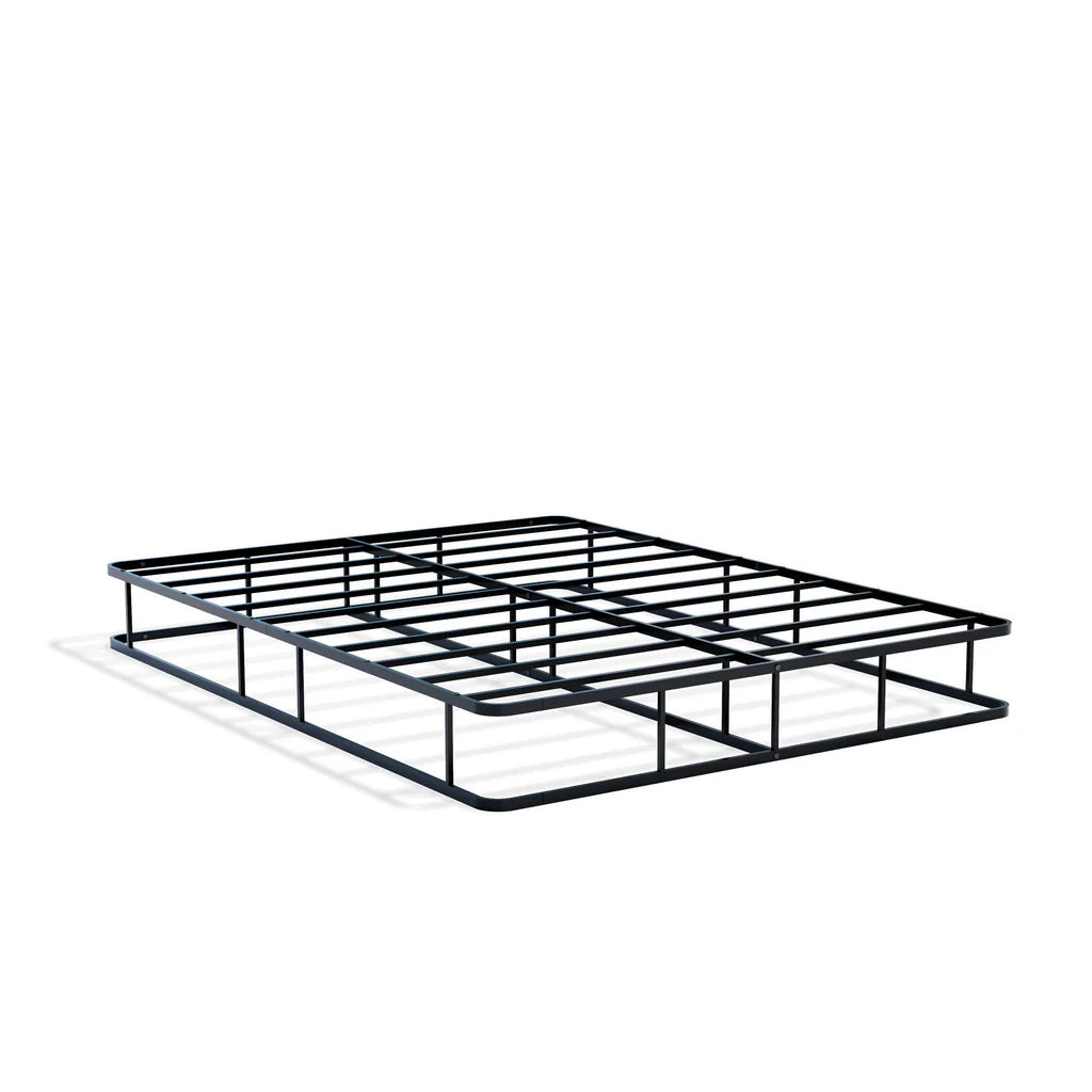 Terrell Dothan Queen Black Metal Bed Frame – Luxurious Modern Style with Headboard & Footboard