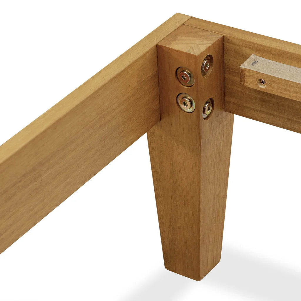 Pearson Oakridge Full Oak Wood Platform Bed Frame – Modern Design with Extra Center Legs