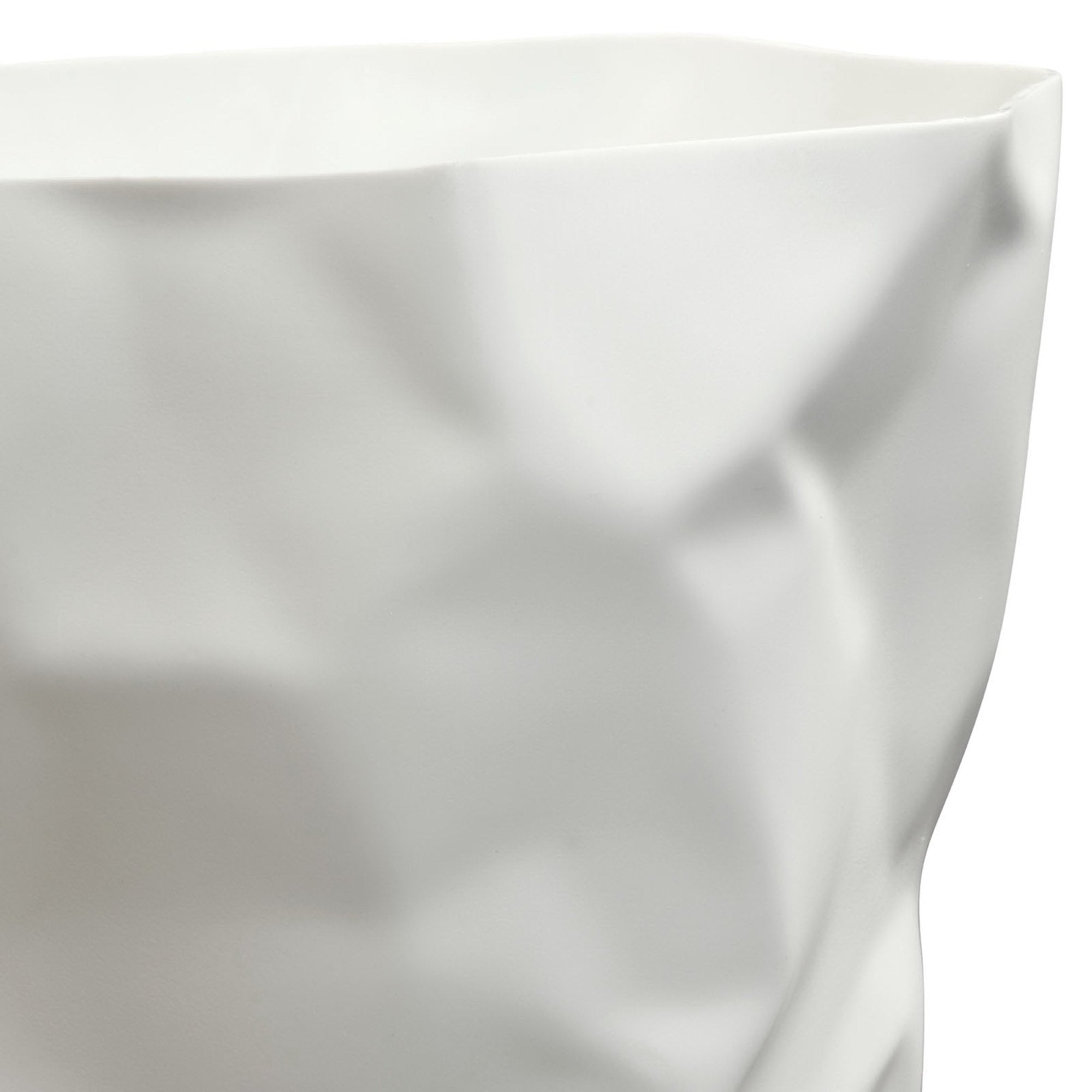 Lava Trash Bin, White