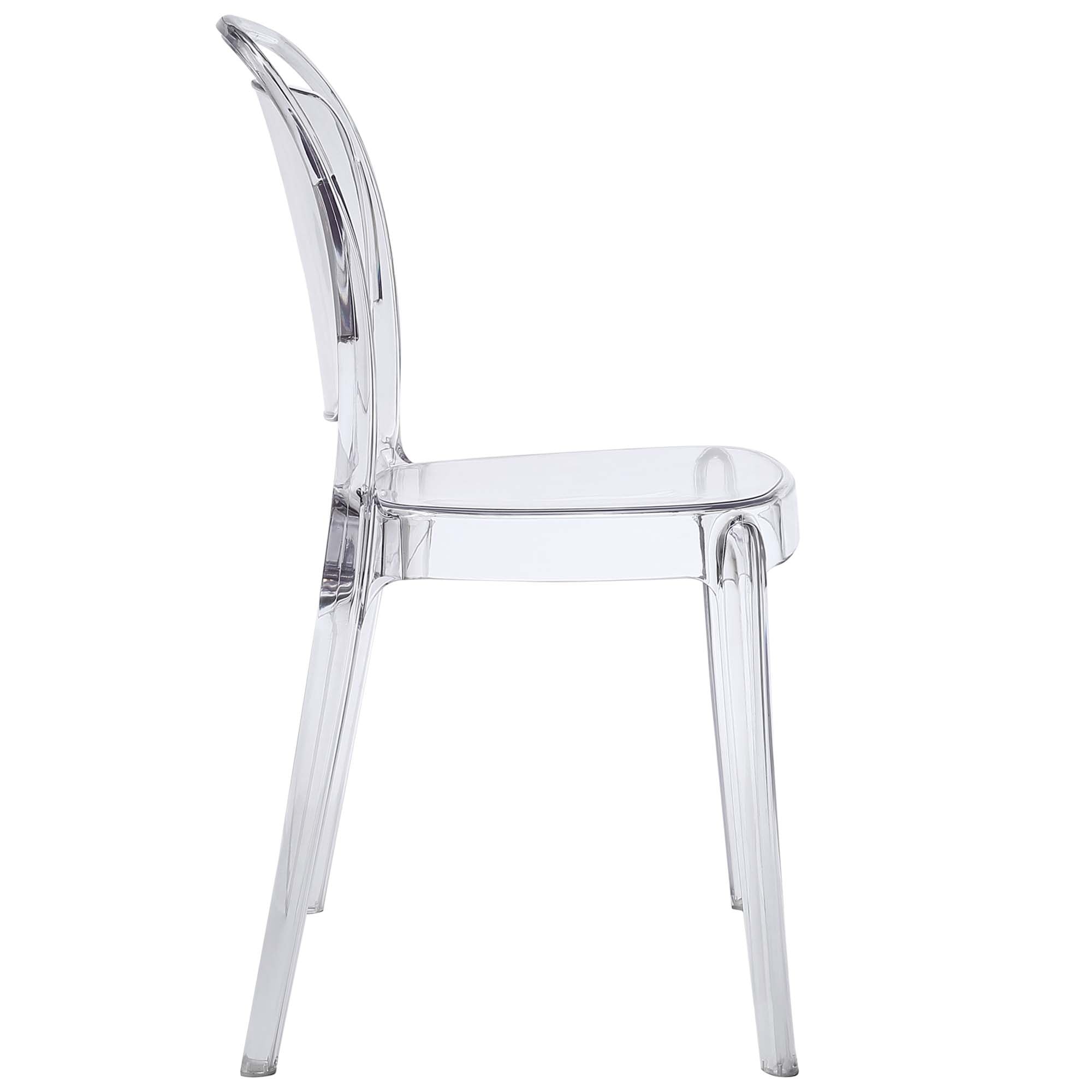 Entreat Dining Side Chair, Clear