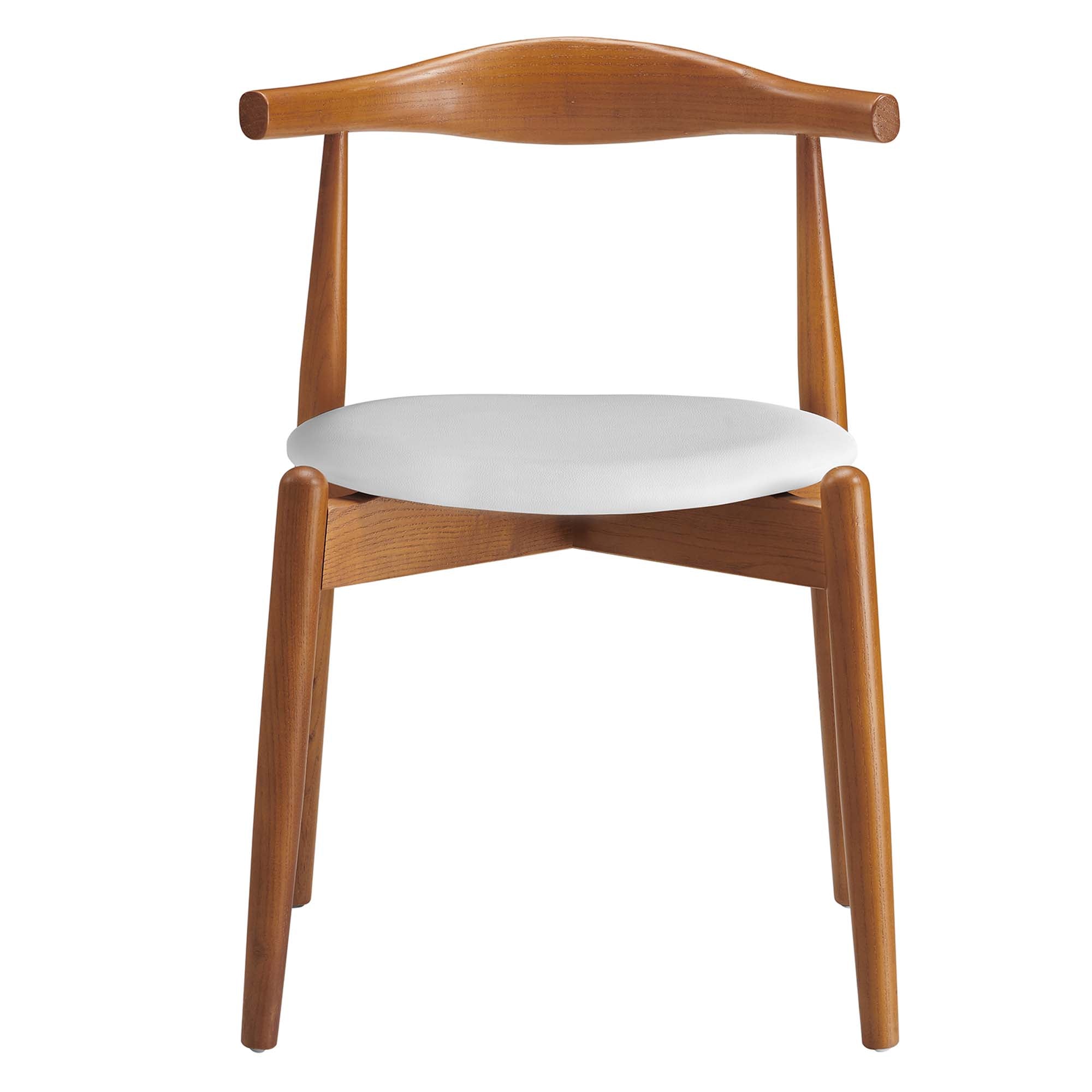Stalwart Dining Side Chair, Dark Walnut White
