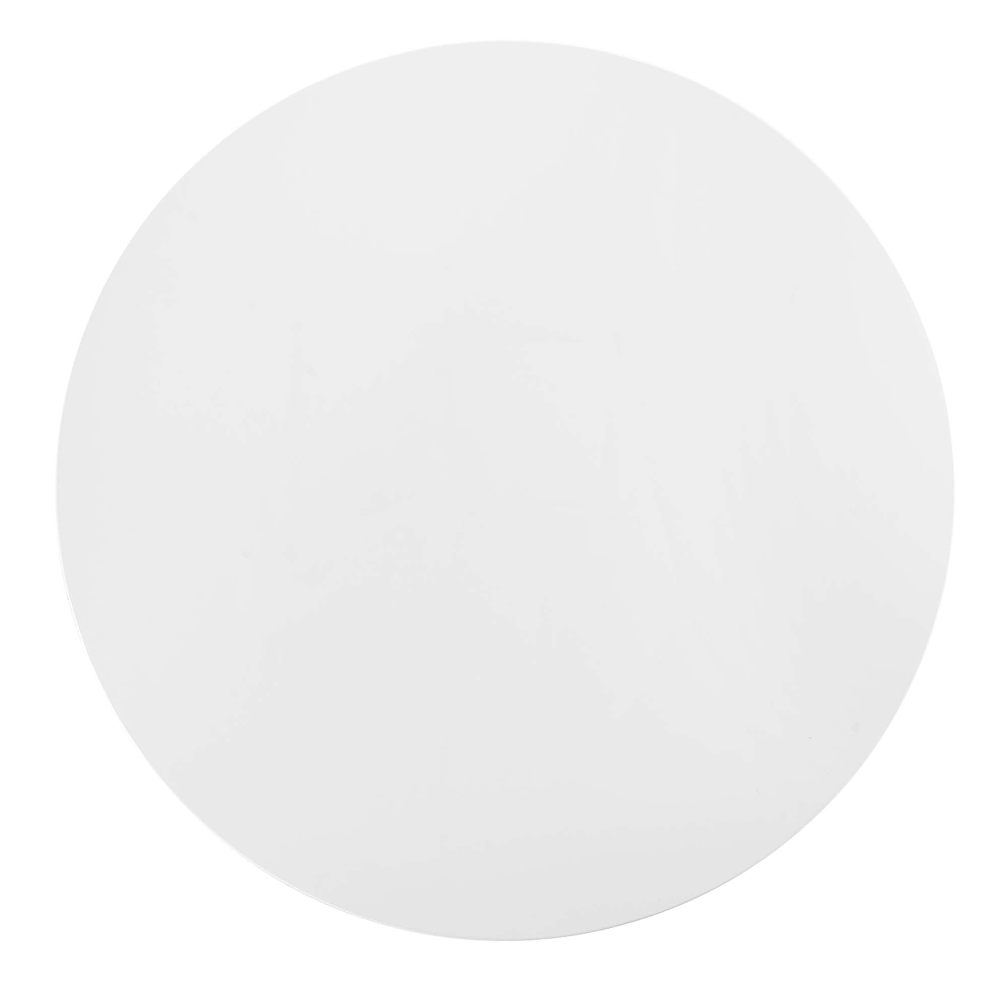 Lippa 54" Round Wood Dining Table, White