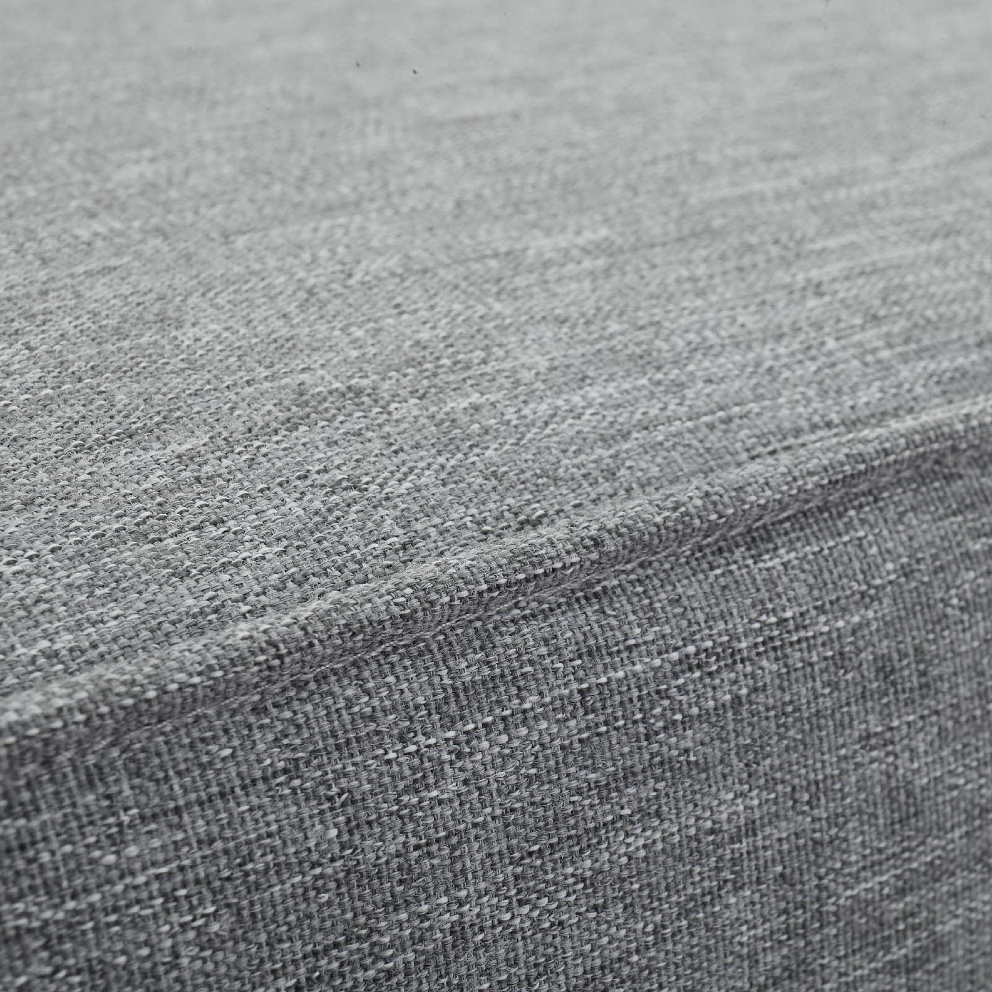 Marina Outdoor Patio Teak Ottoman, Natural Gray