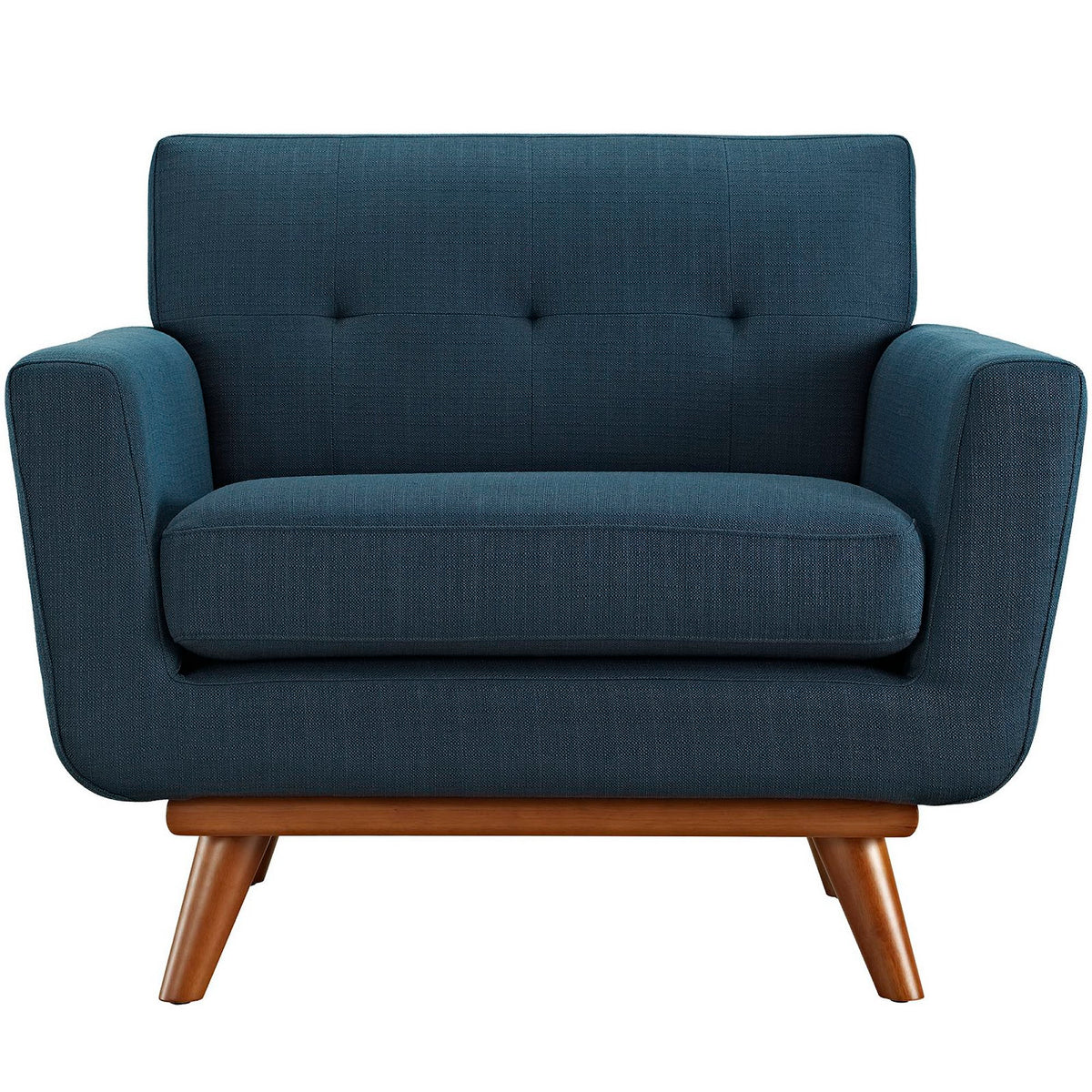 Engage Upholstered Fabric Armchair, Azure