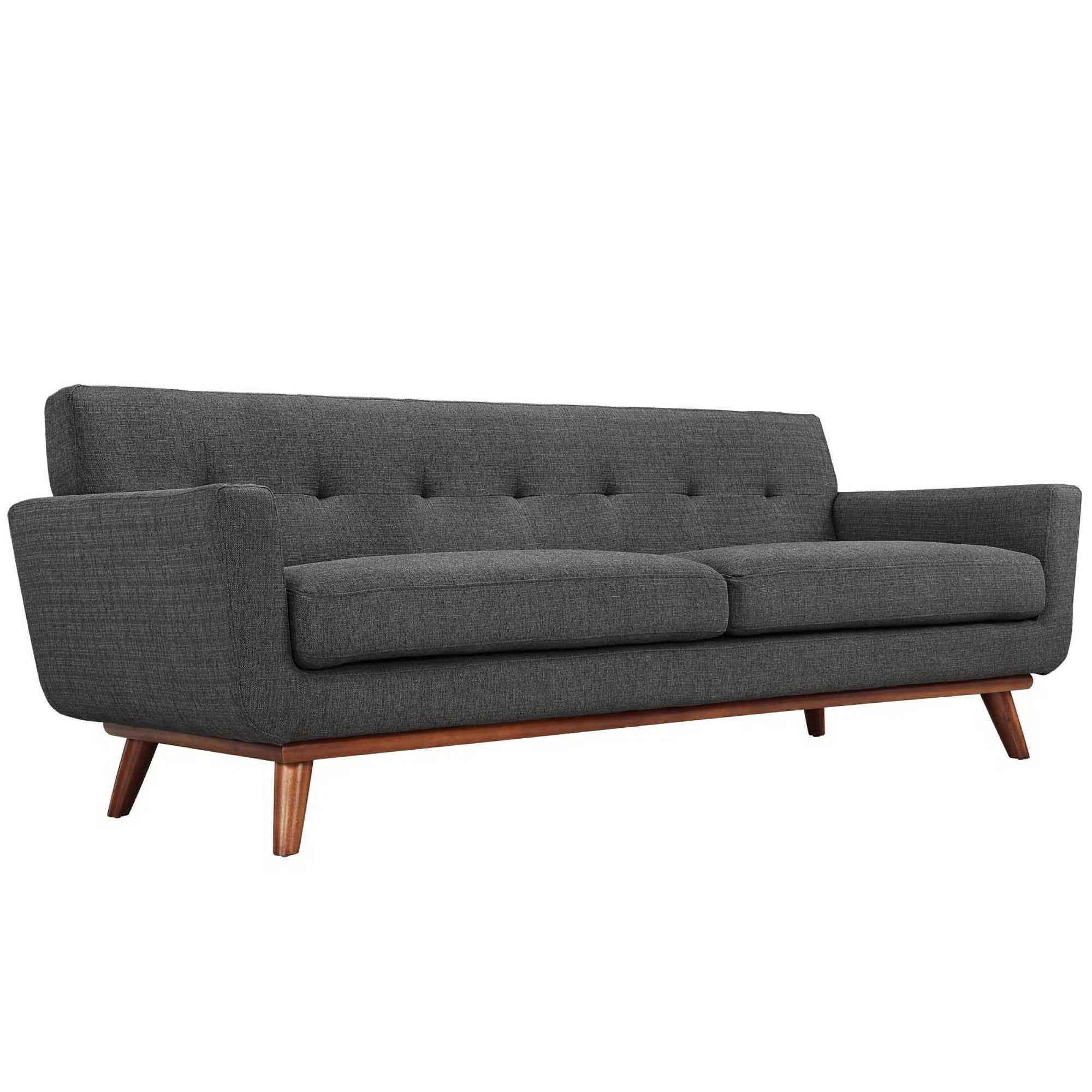 Engage Upholstered Fabric Sofa, Gray