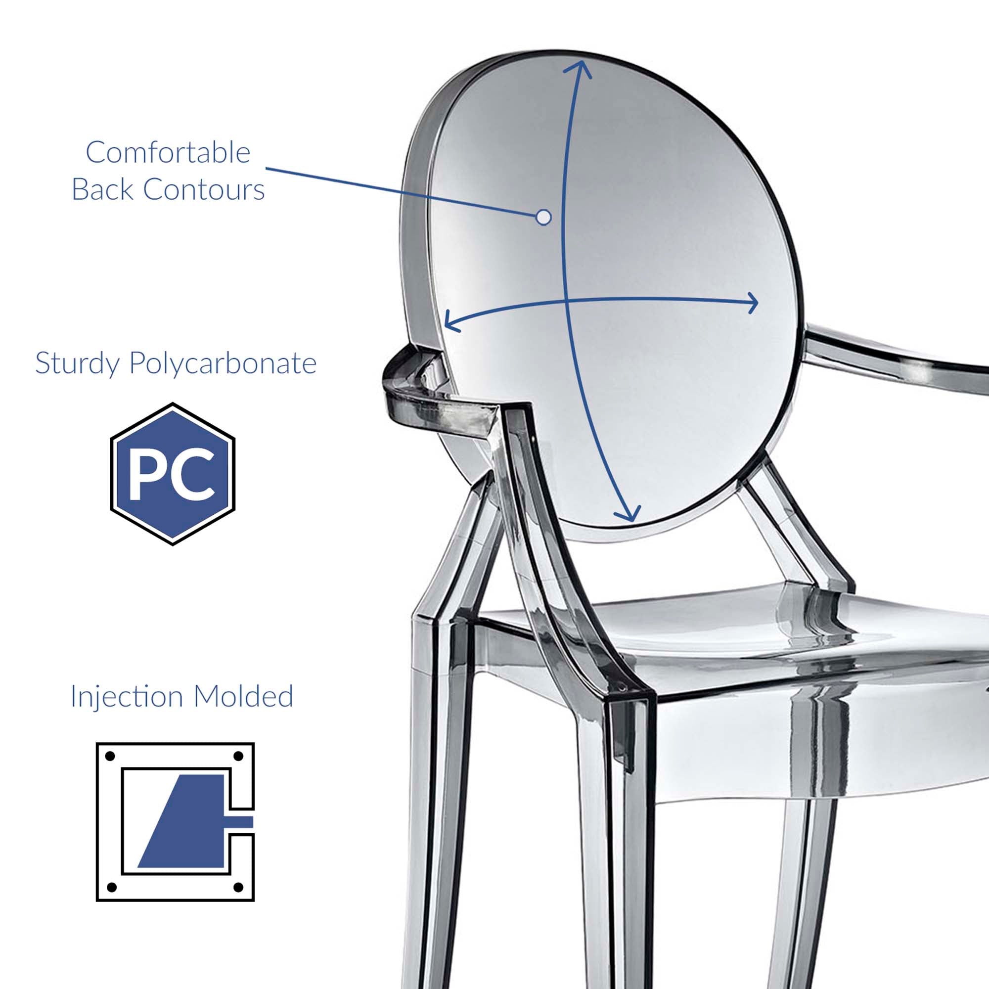 Casper Dining Armchair, Smoke
