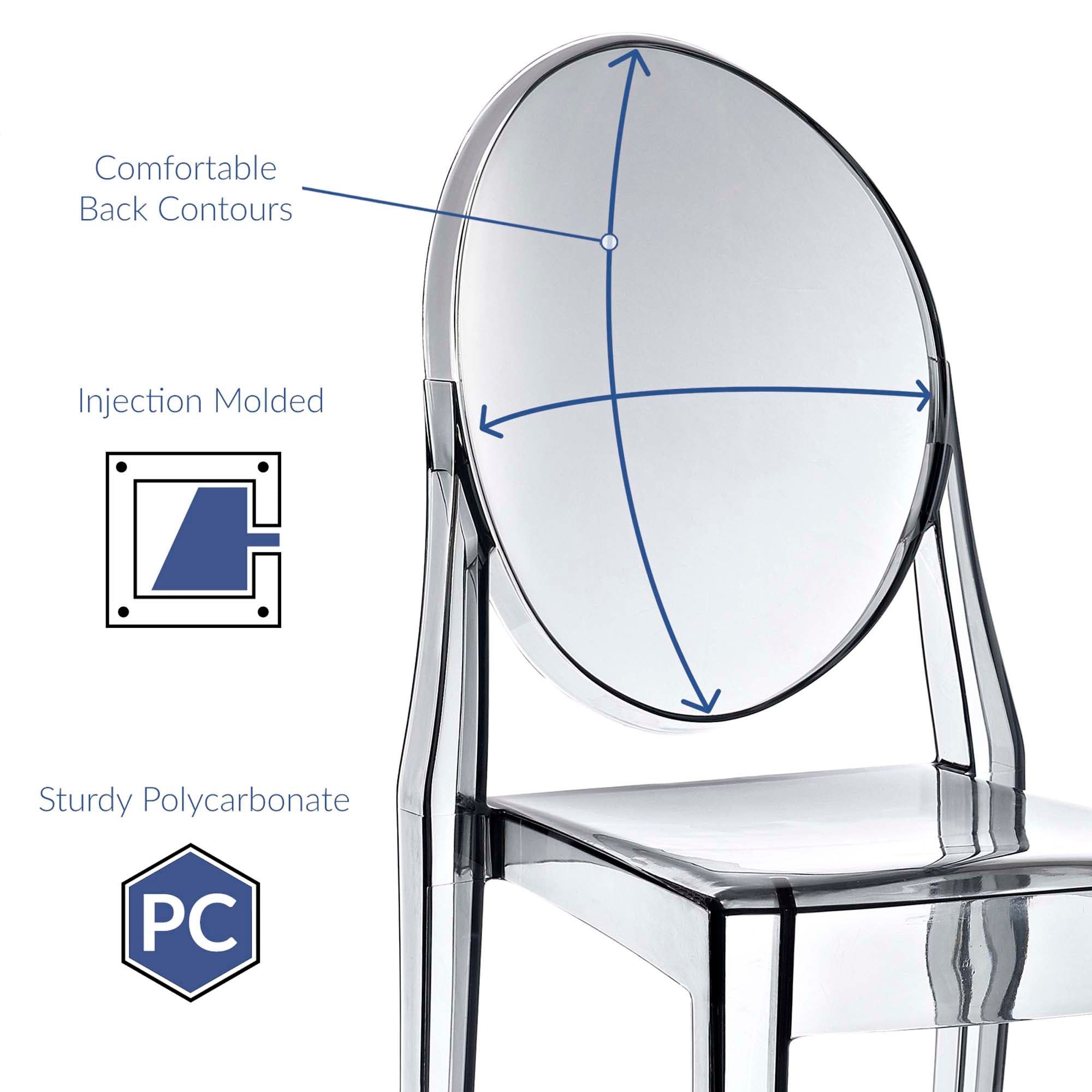 Casper Dining Side Chair, Smoke