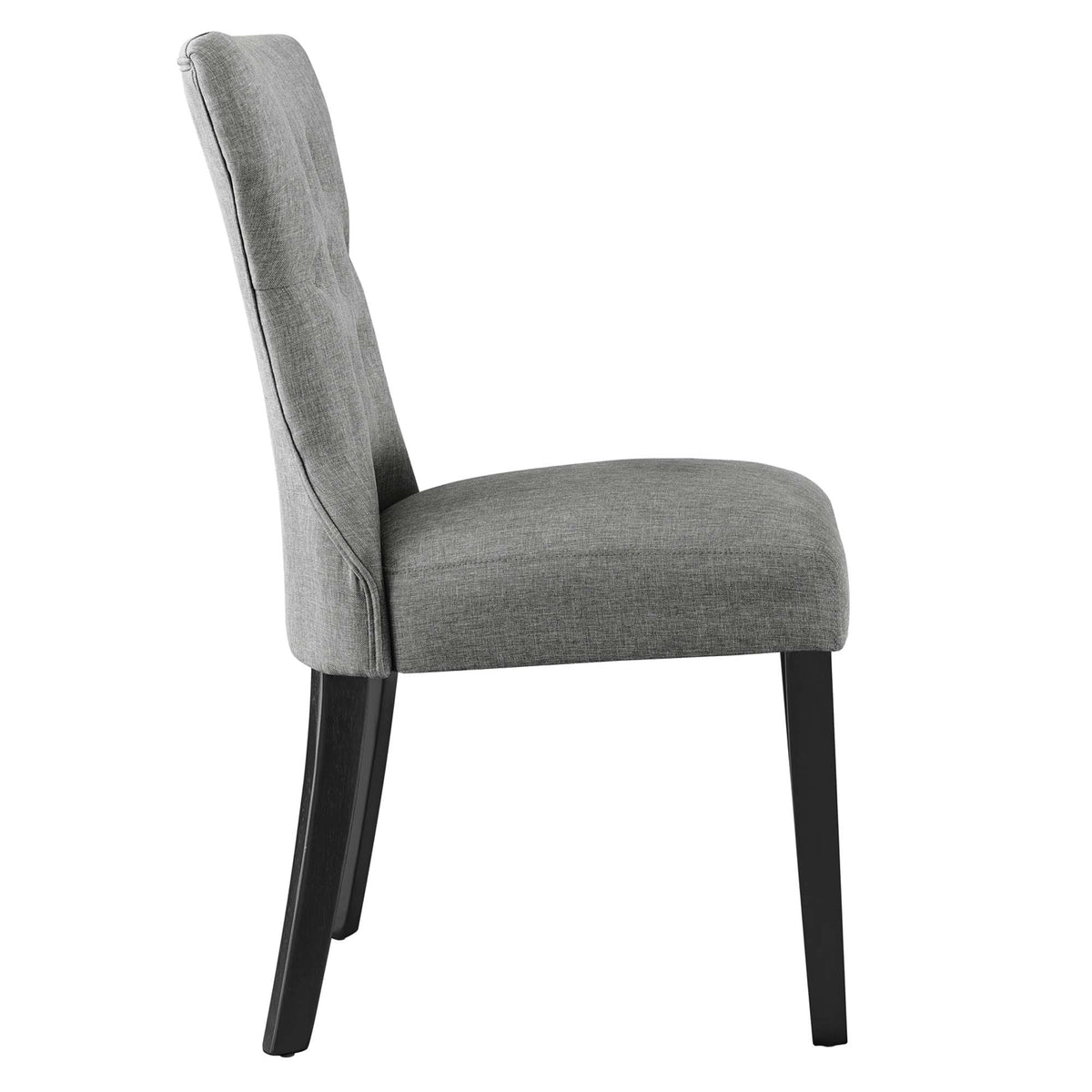 Silhouette Dining Side Chair, Light Gray