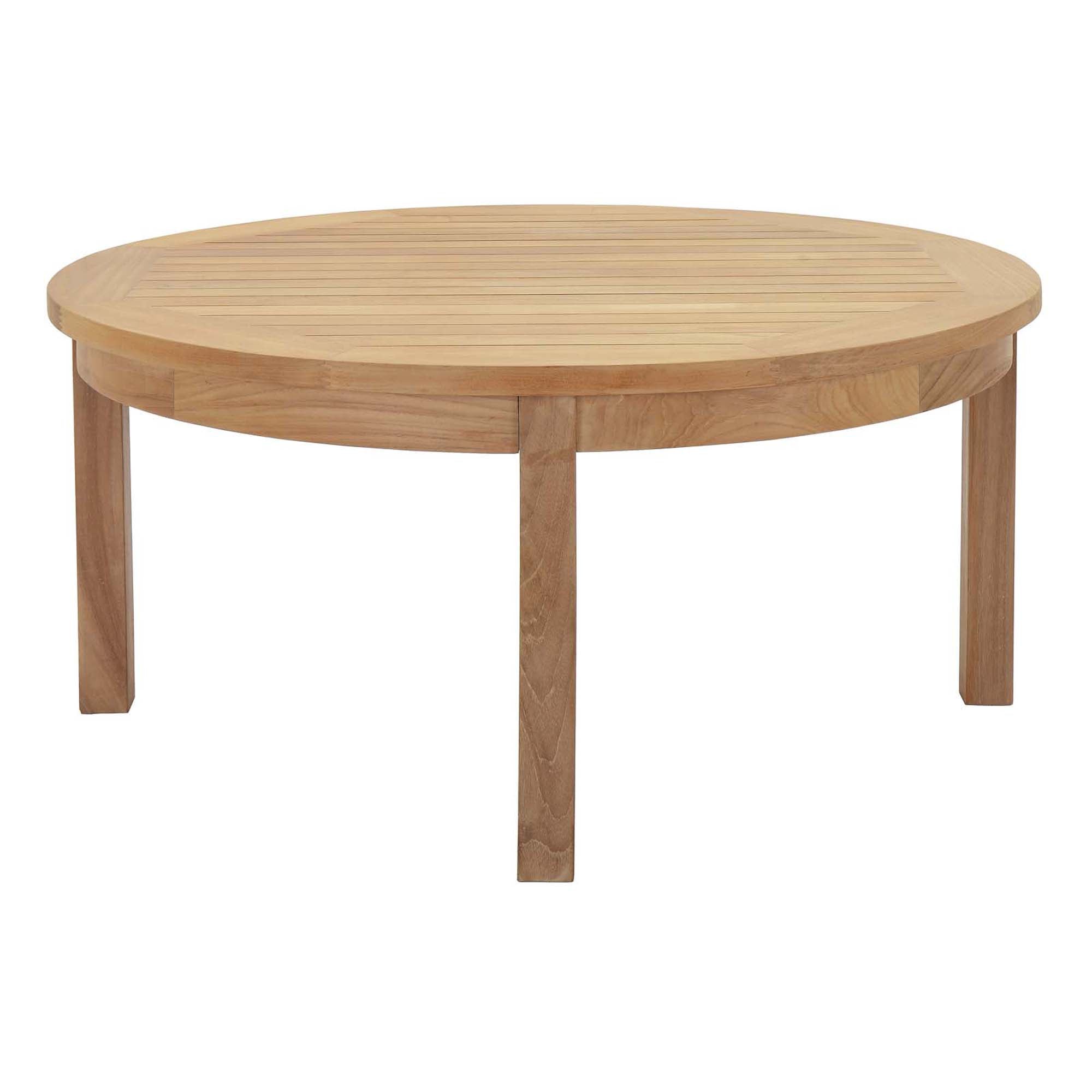 Marina 3 Piece Outdoor Patio Teak Set, Natural Navy