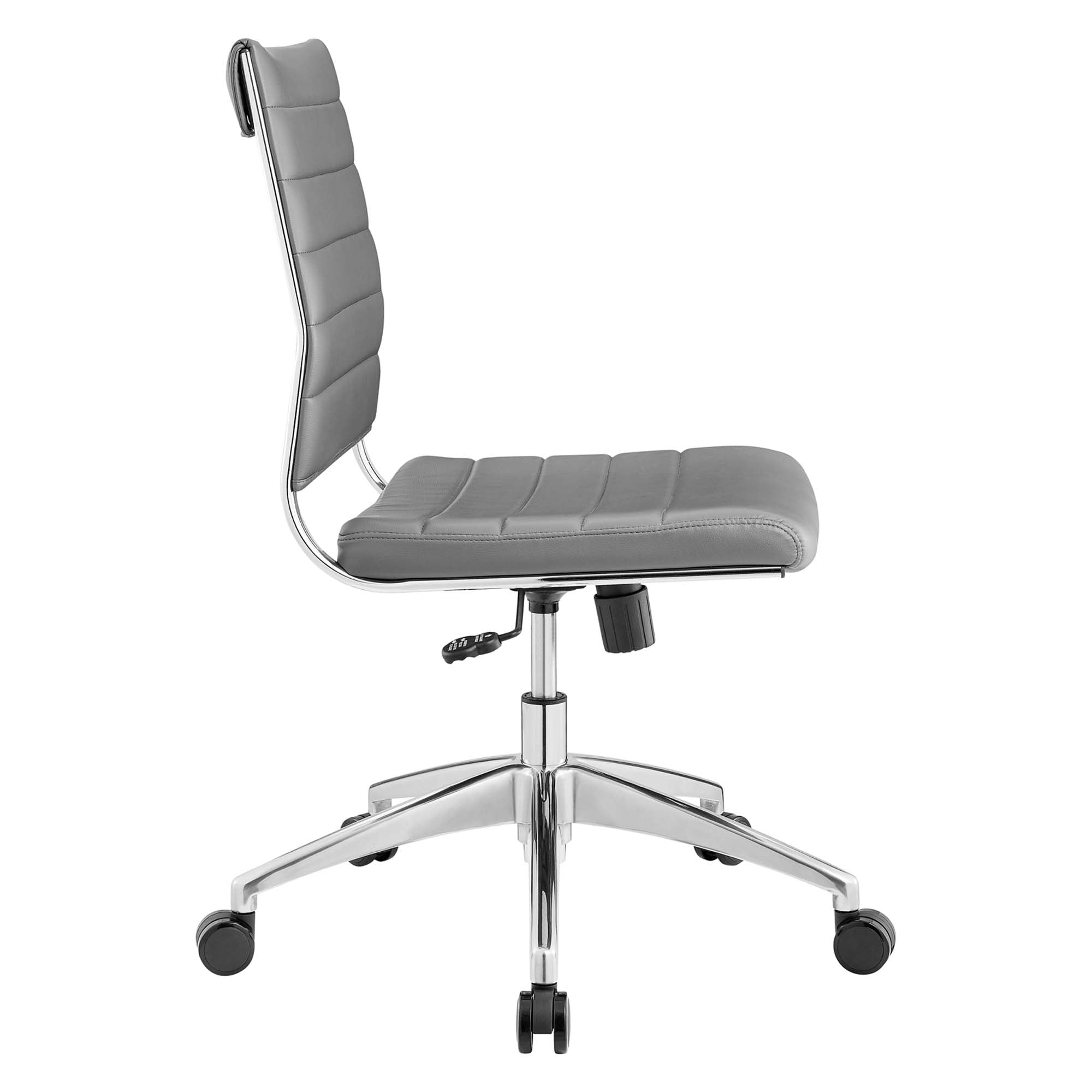 Jive Armless Mid Back Office Chair, Gray