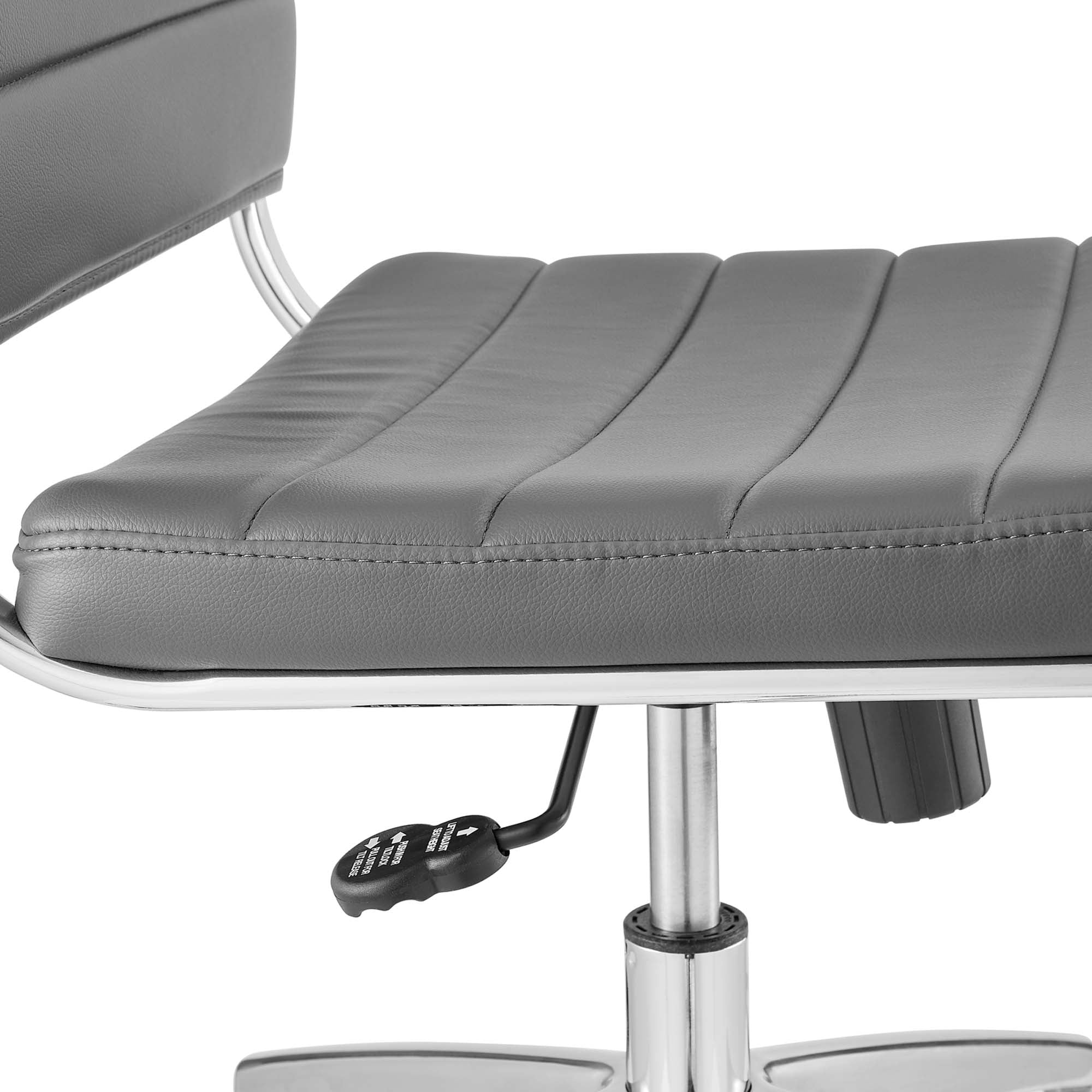 Jive Armless Mid Back Office Chair, Gray