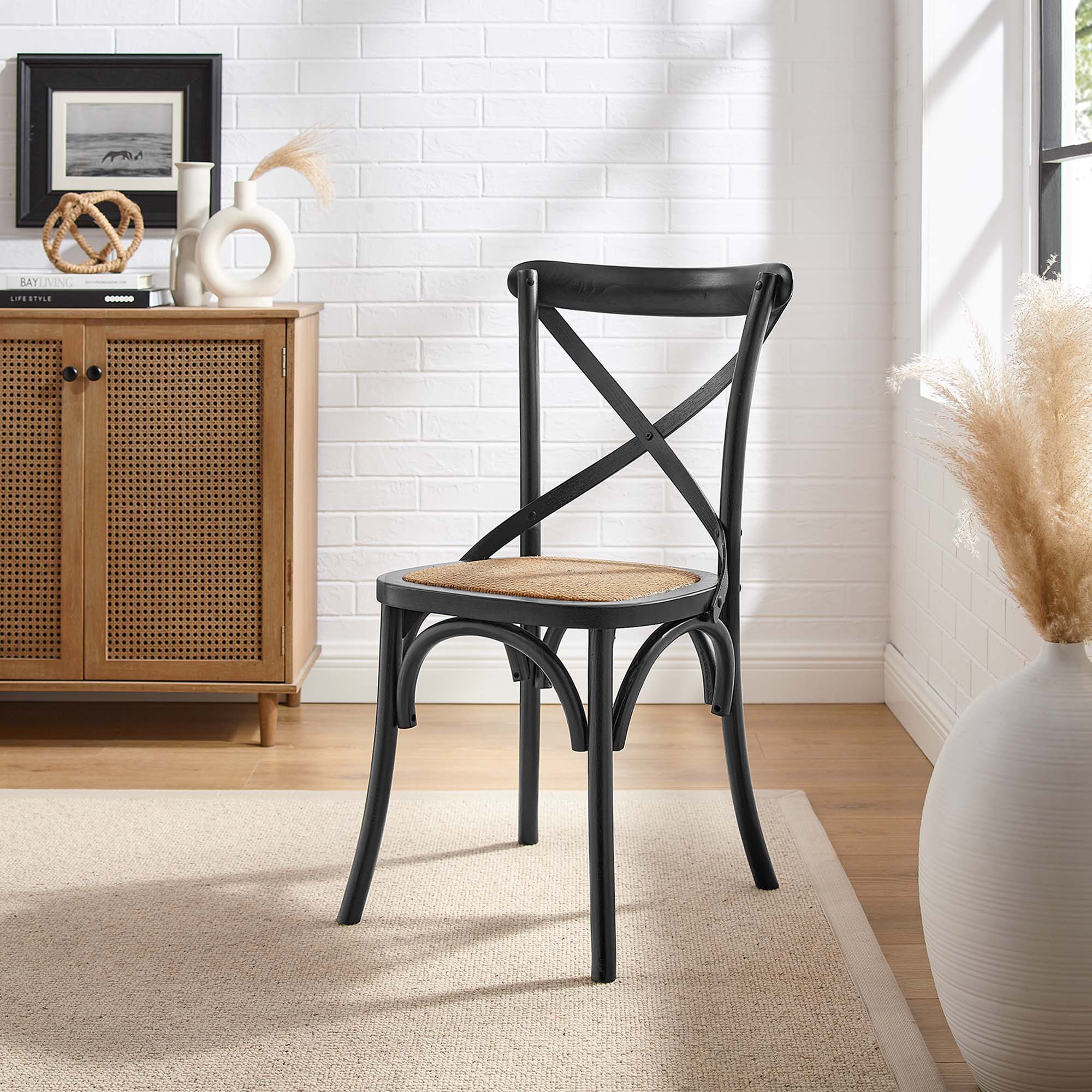 Gear Dining Side Chair, Black