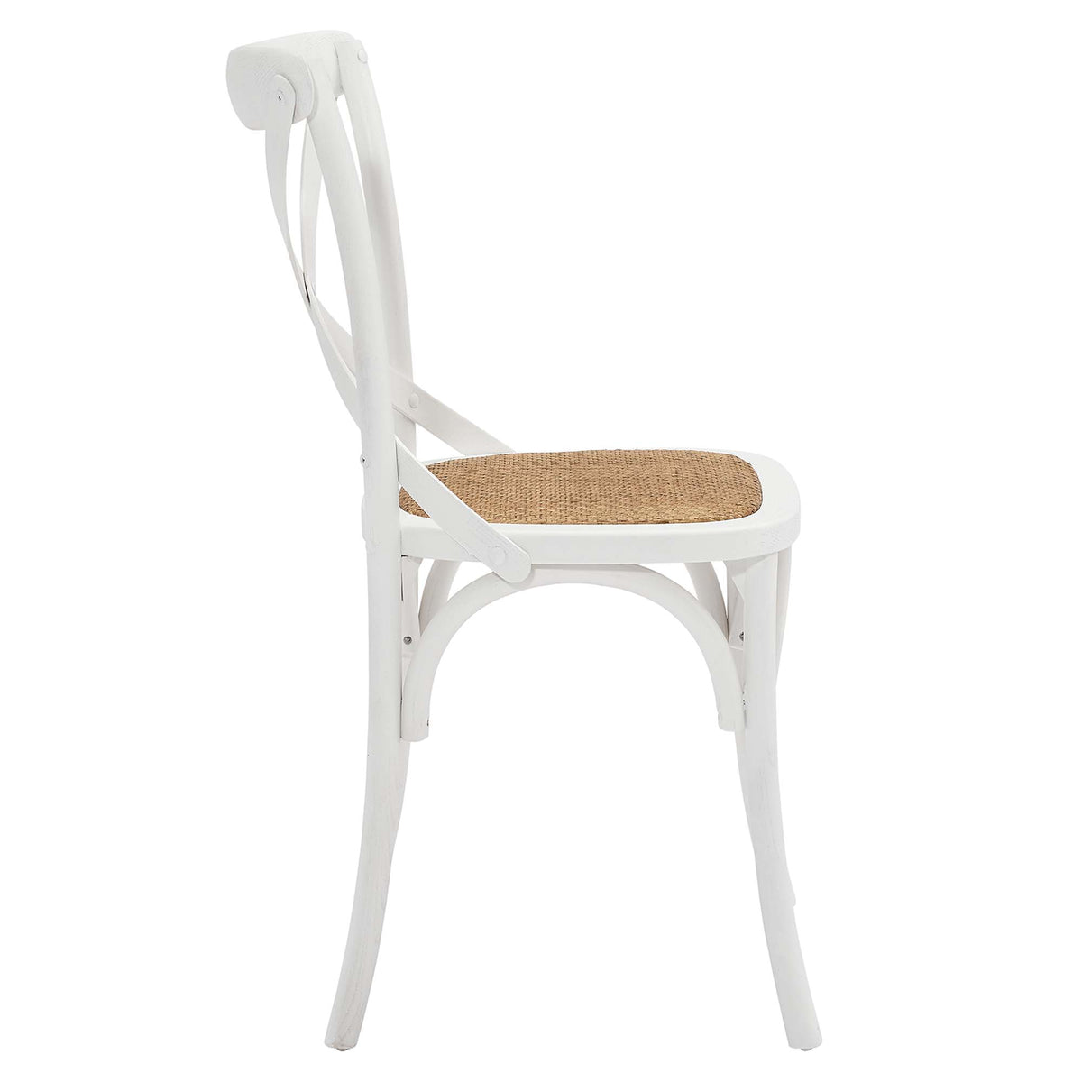 Gear Dining Side Chair, White
