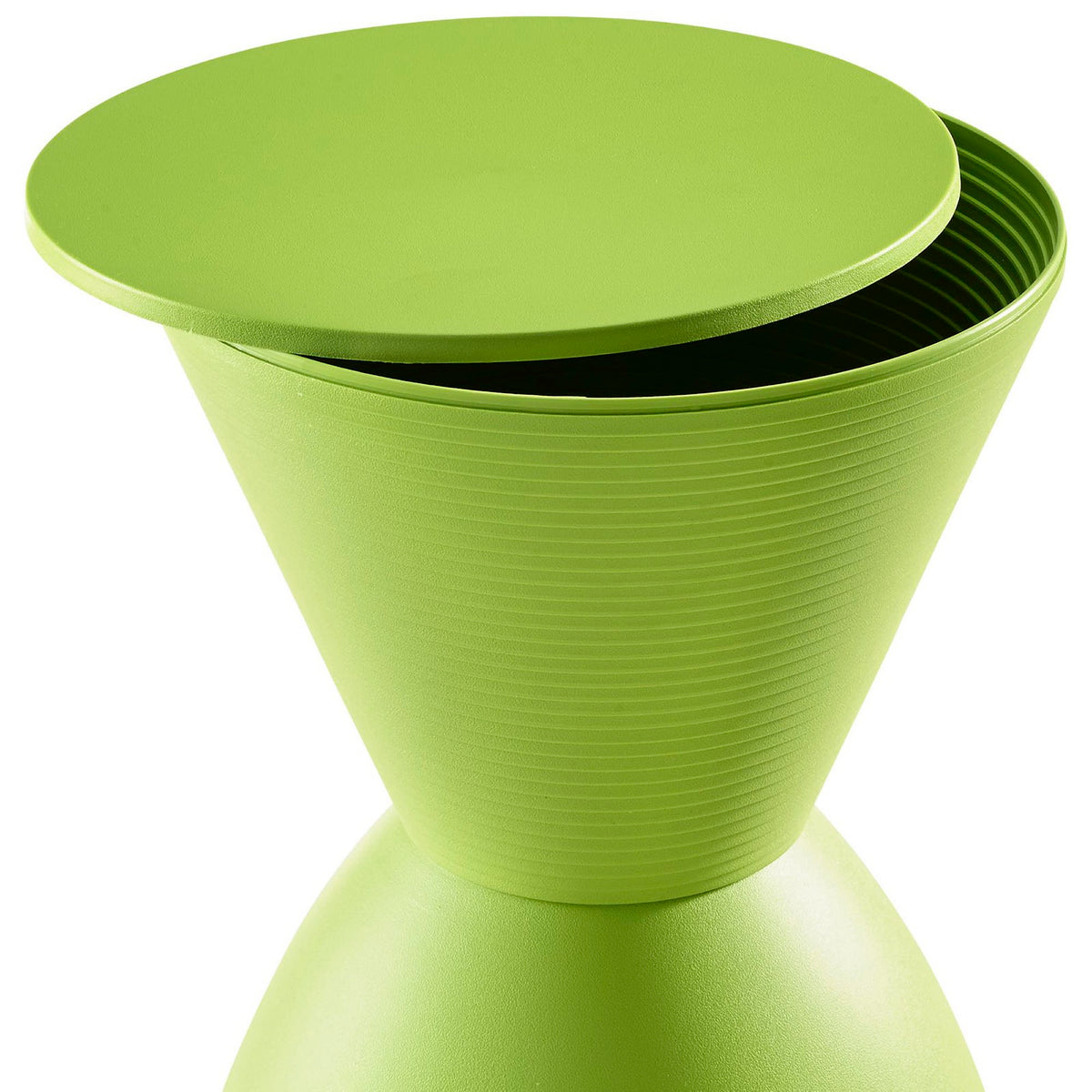 Haste Backless Stool, Green