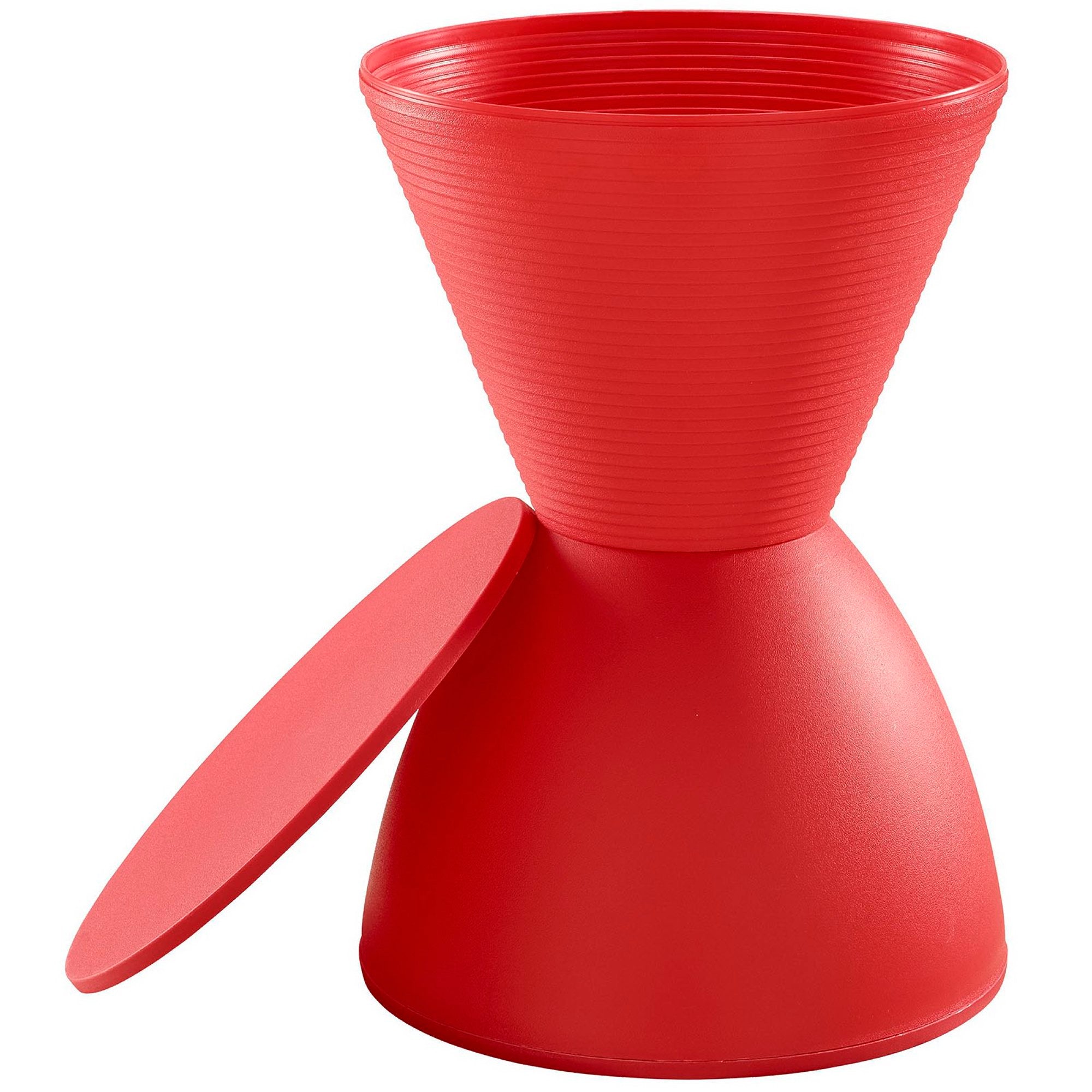 Haste Backless Stool, Red
