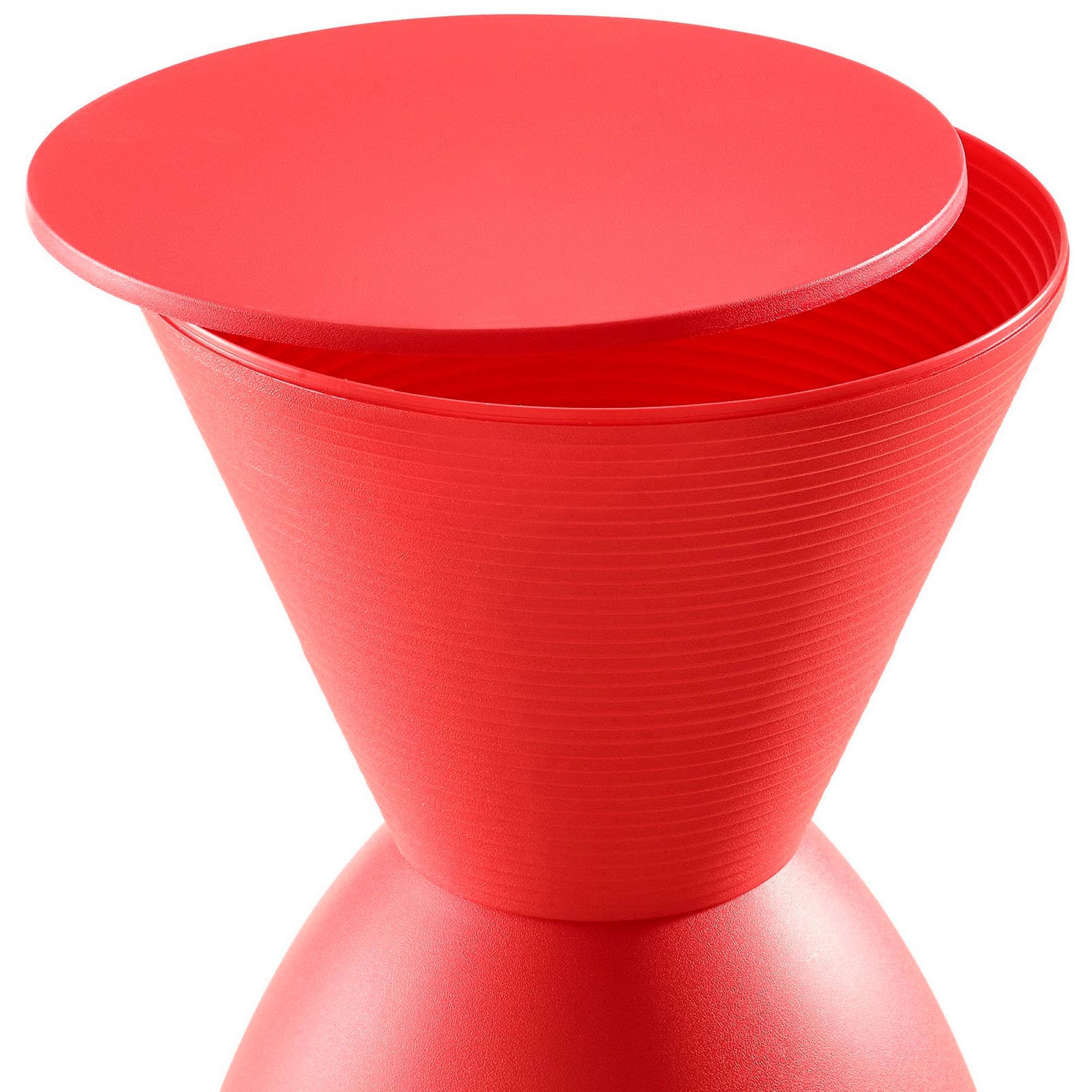 Haste Backless Stool, Red