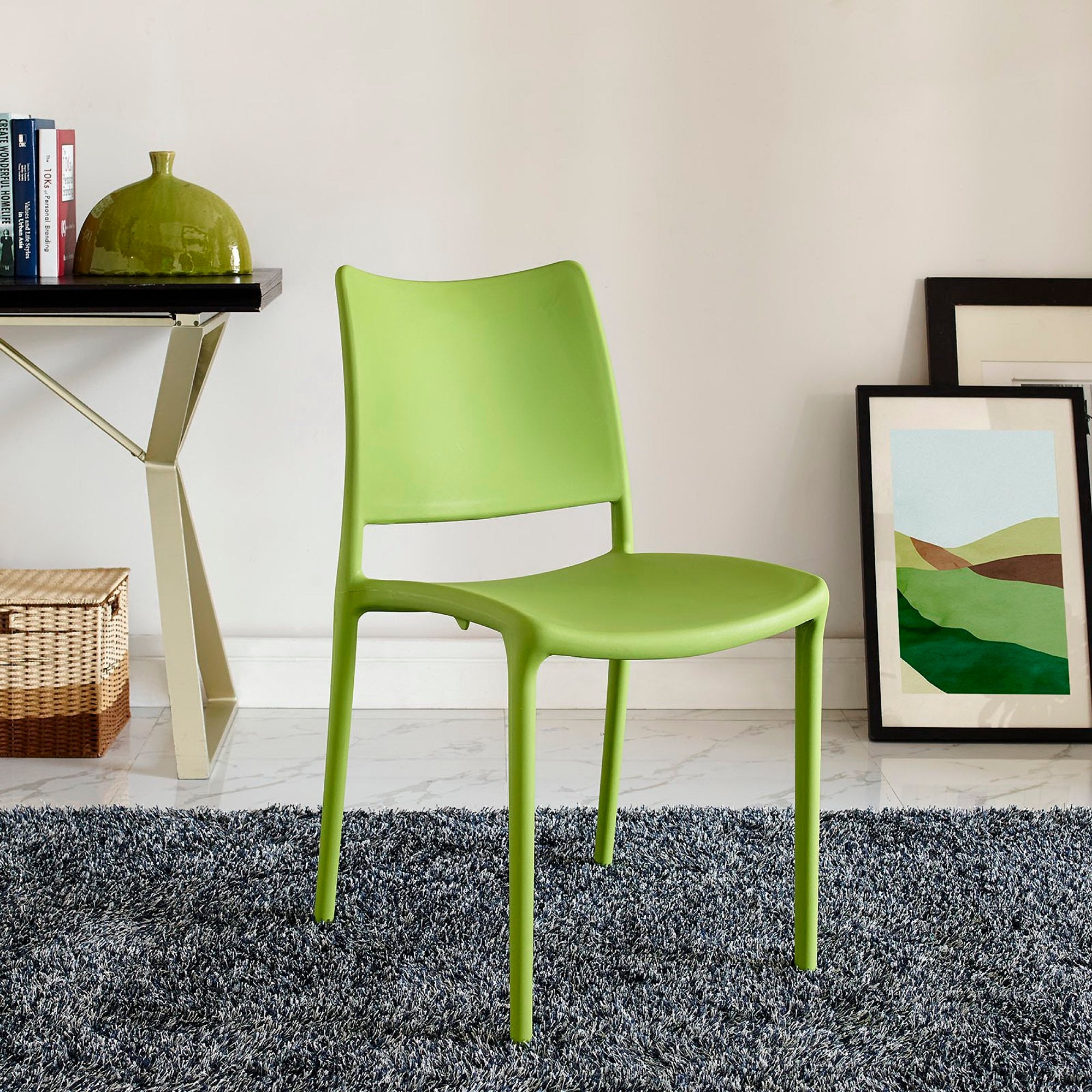 Hipster Dining Side Chair, Green