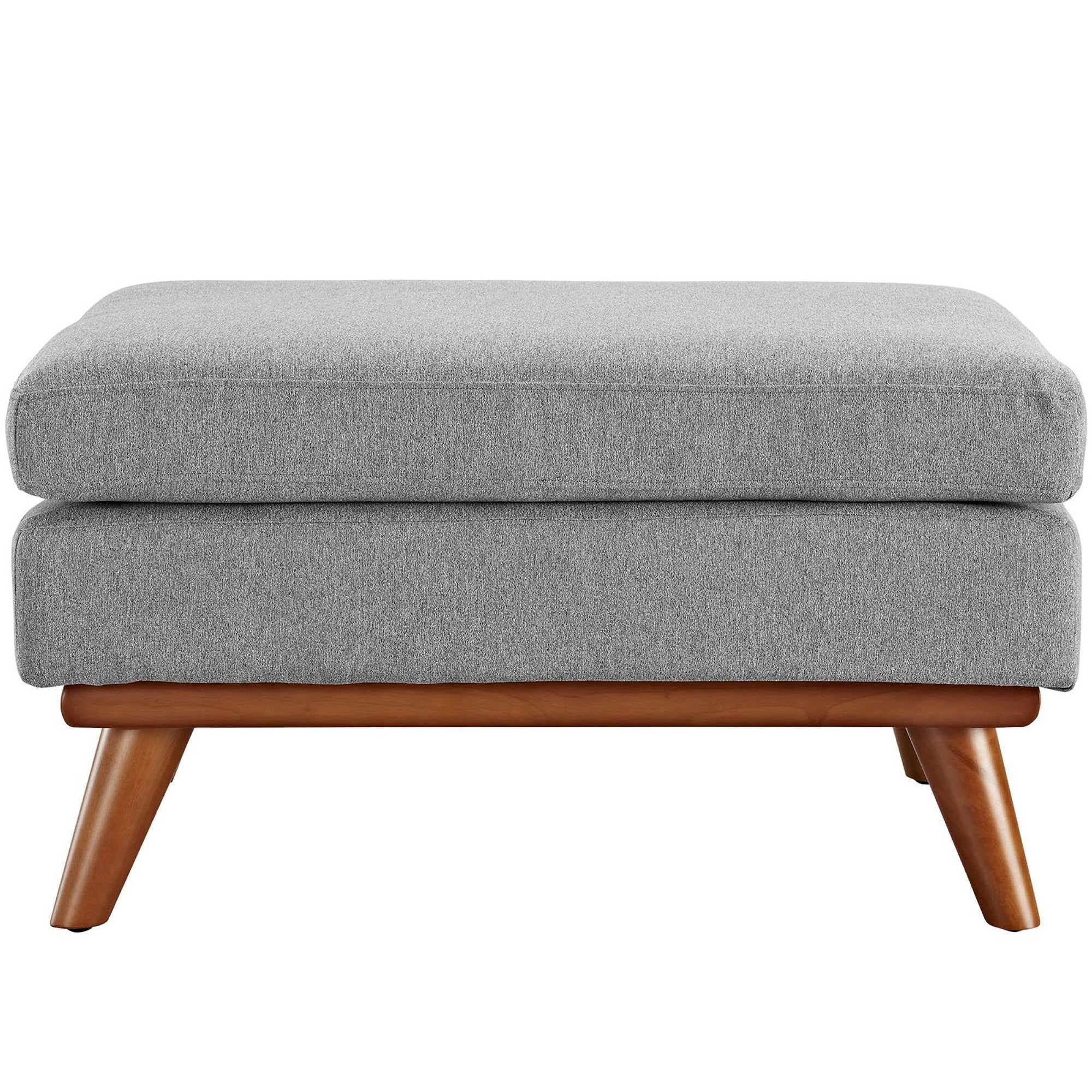 Engage Upholstered Fabric Ottoman, Expectation Gray