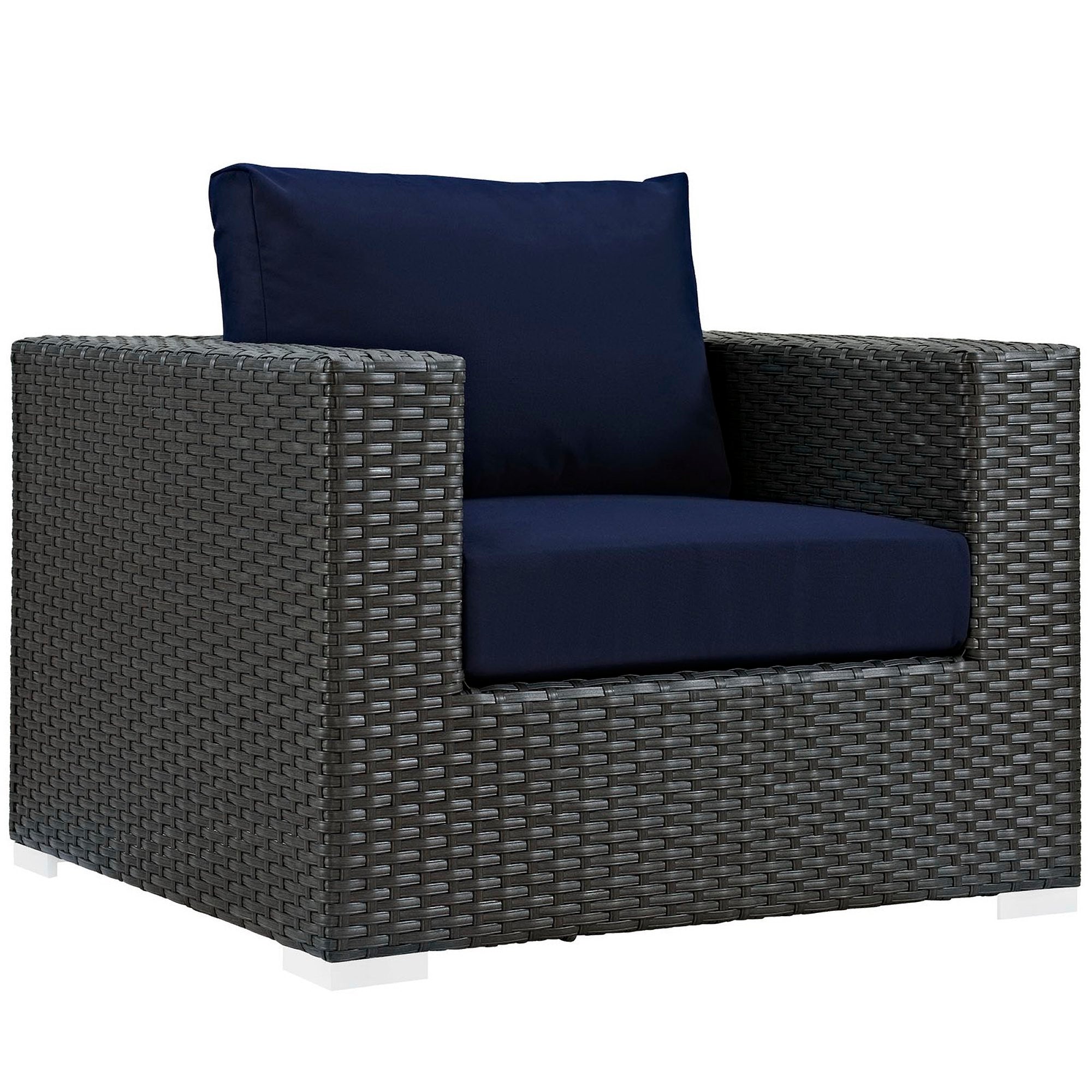 Sojourn Outdoor Patio Sunbrella® Armchair, Canvas Navy
