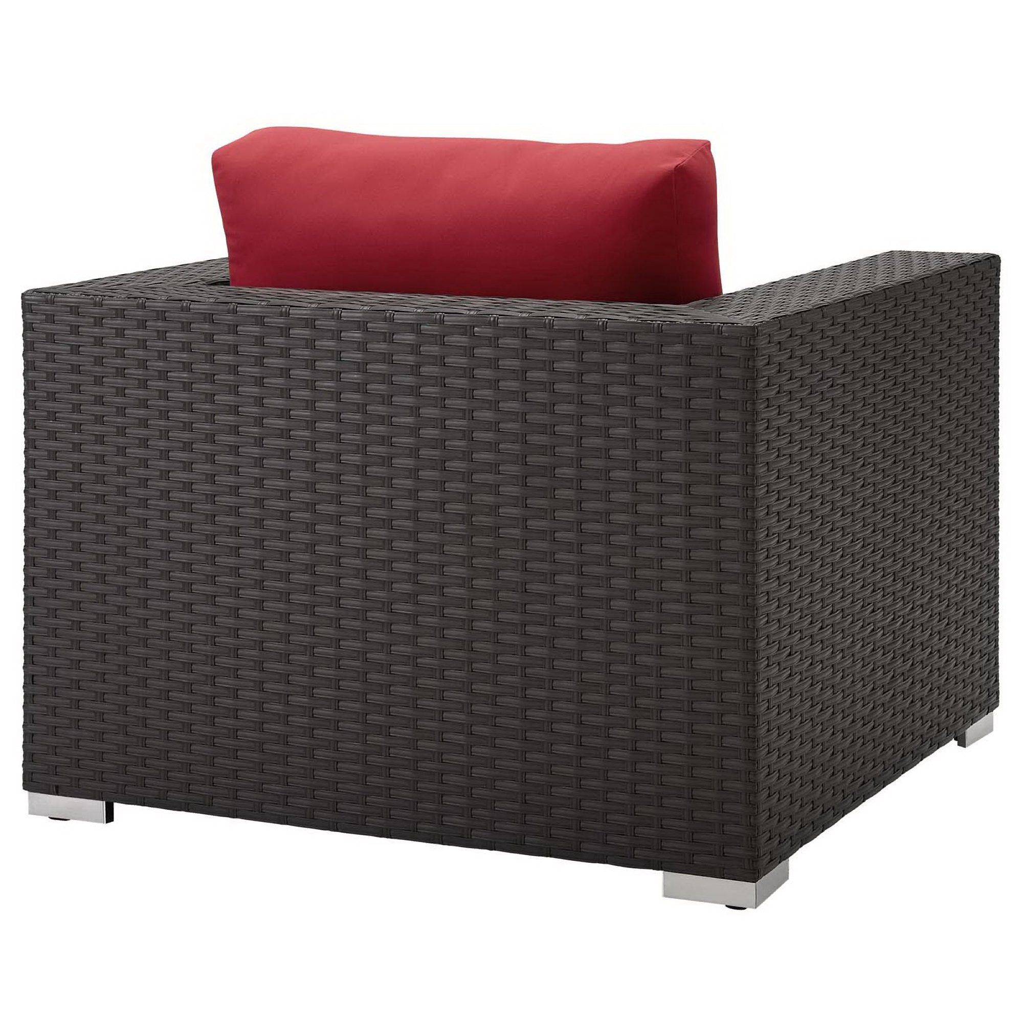 Sojourn Outdoor Patio Sunbrella® Armchair, Canvas Red