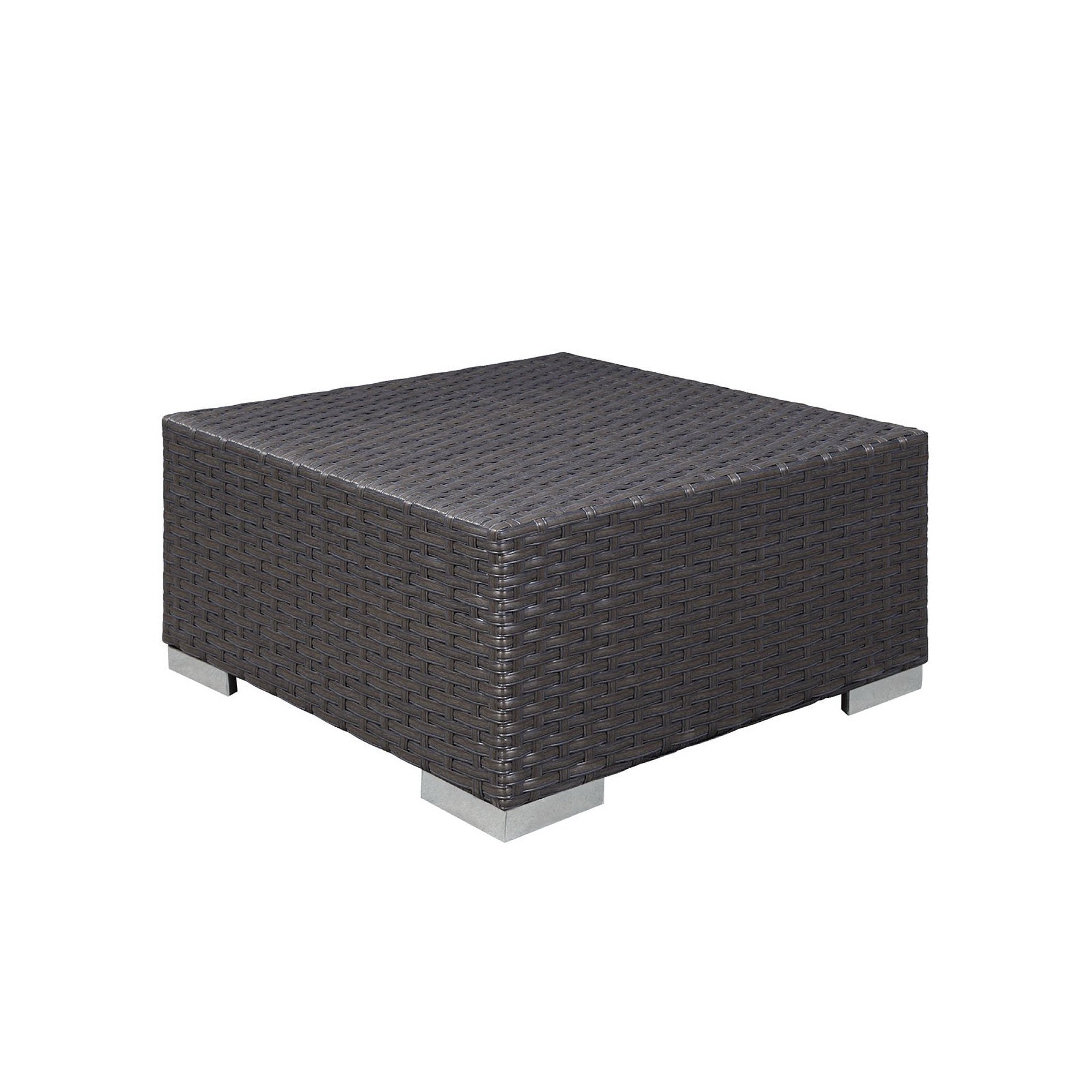 Sojourn Outdoor Patio Sunbrella® Ottoman, Canvas Navy