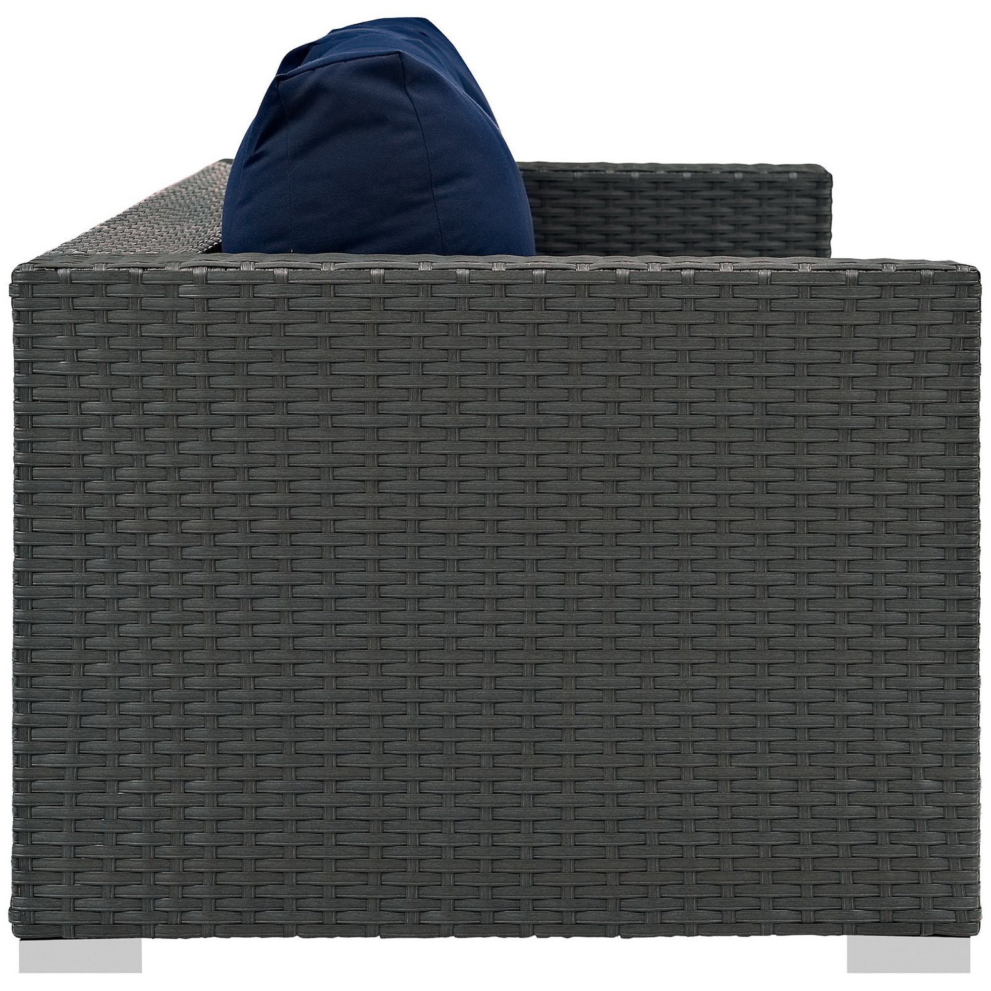 Sojourn Outdoor Patio Sunbrella® Sofa, Canvas Navy