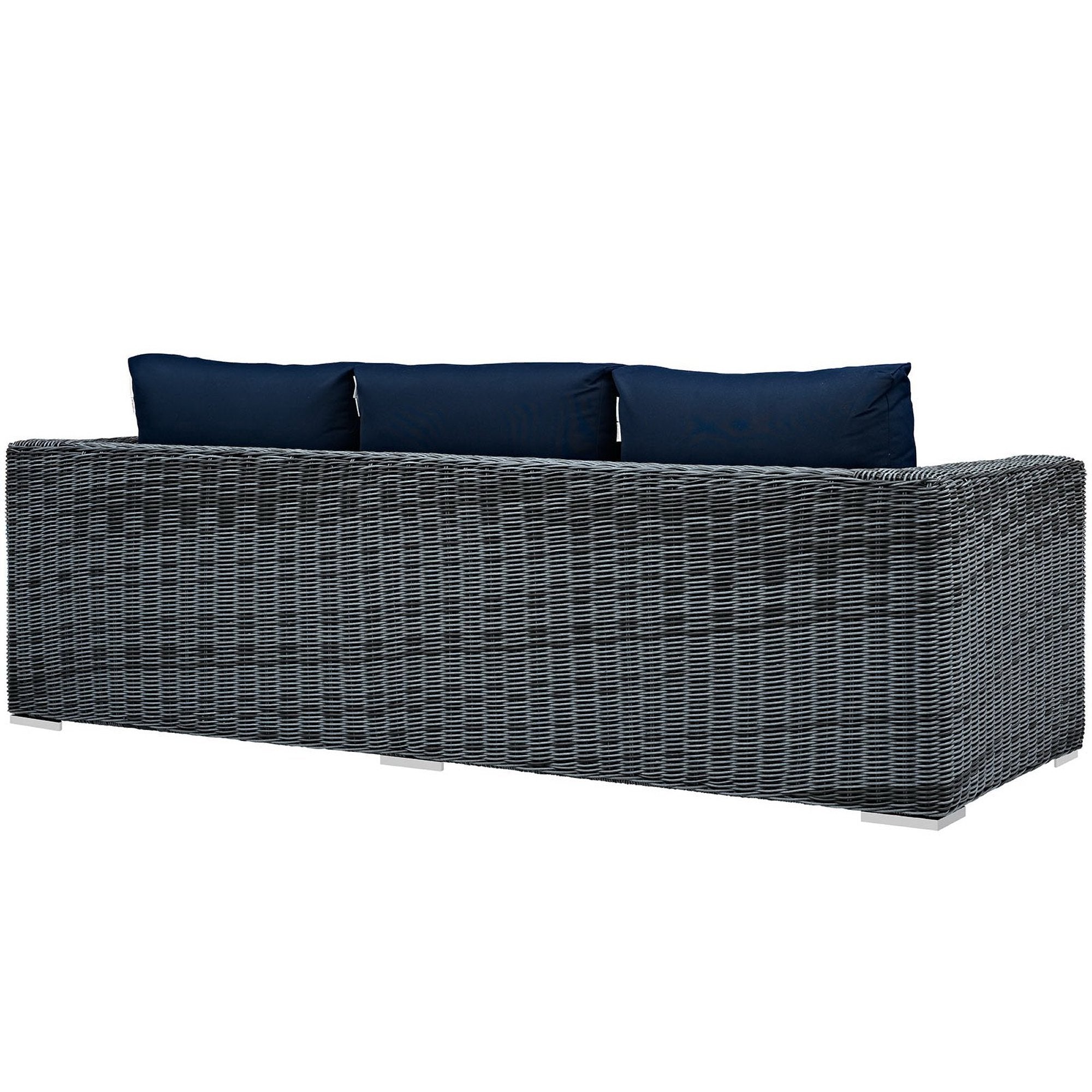 Summon Outdoor Patio Sunbrella® Sofa, Canvas Navy
