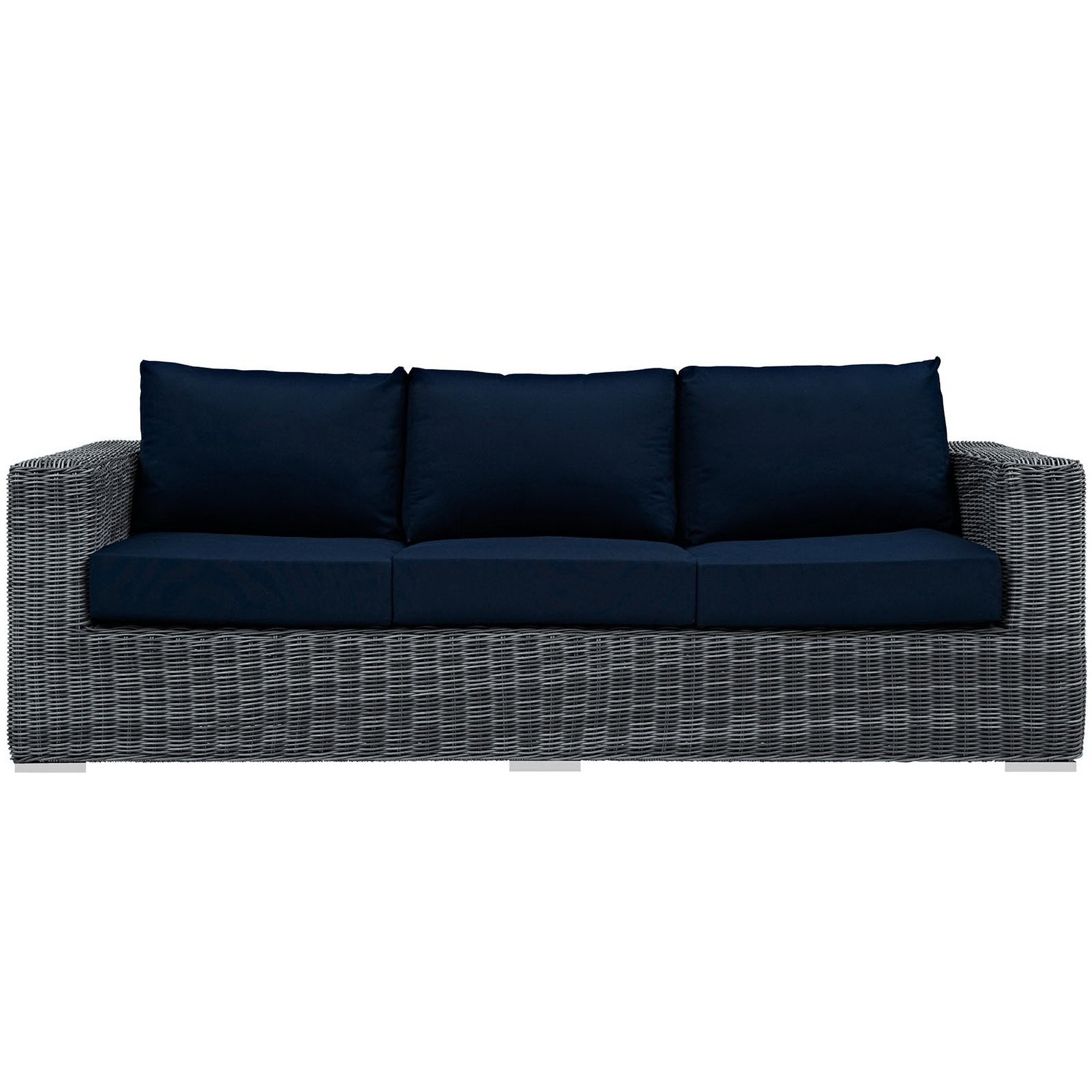 Summon Outdoor Patio Sunbrella® Sofa, Canvas Navy