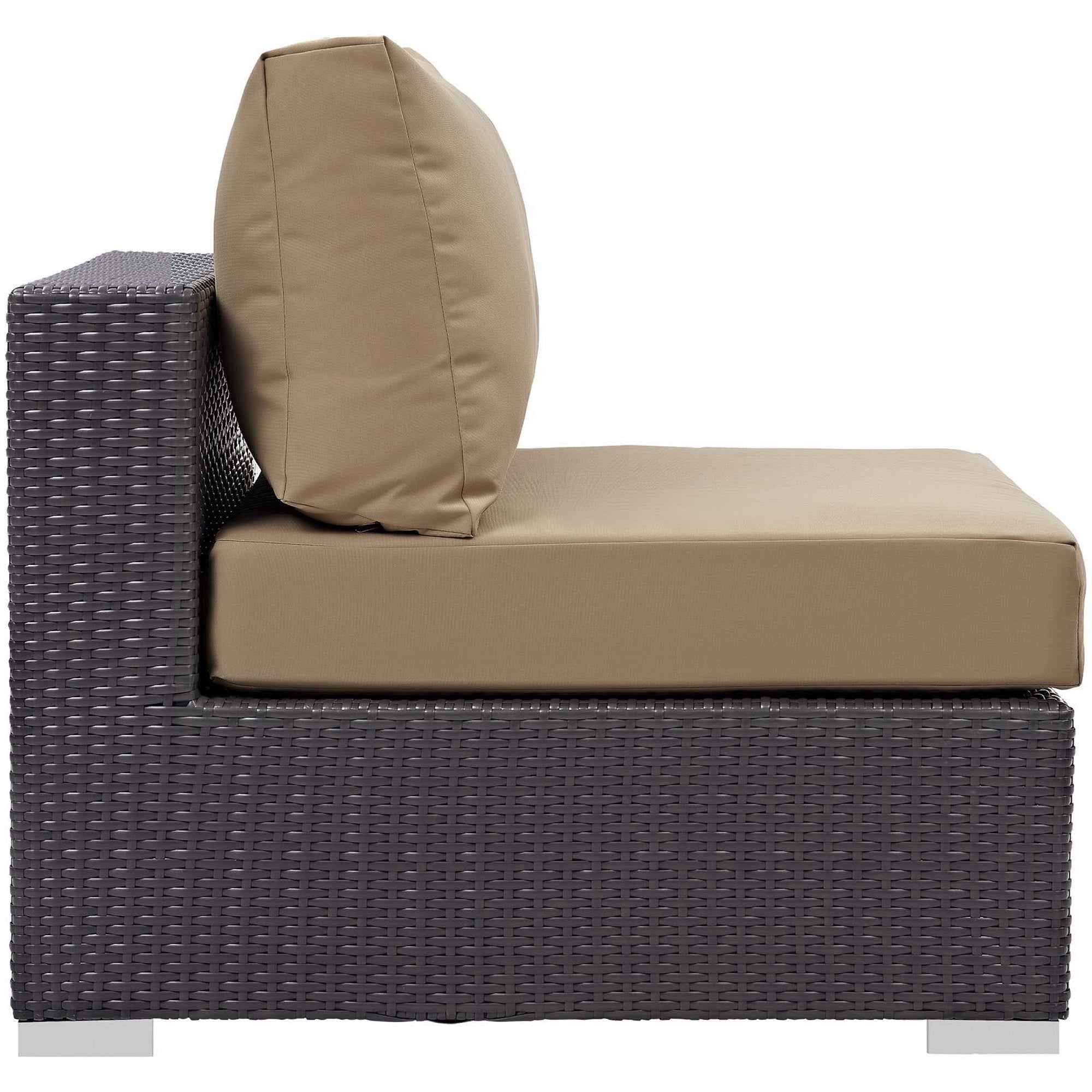 Convene Outdoor Patio Armless, Espresso Mocha