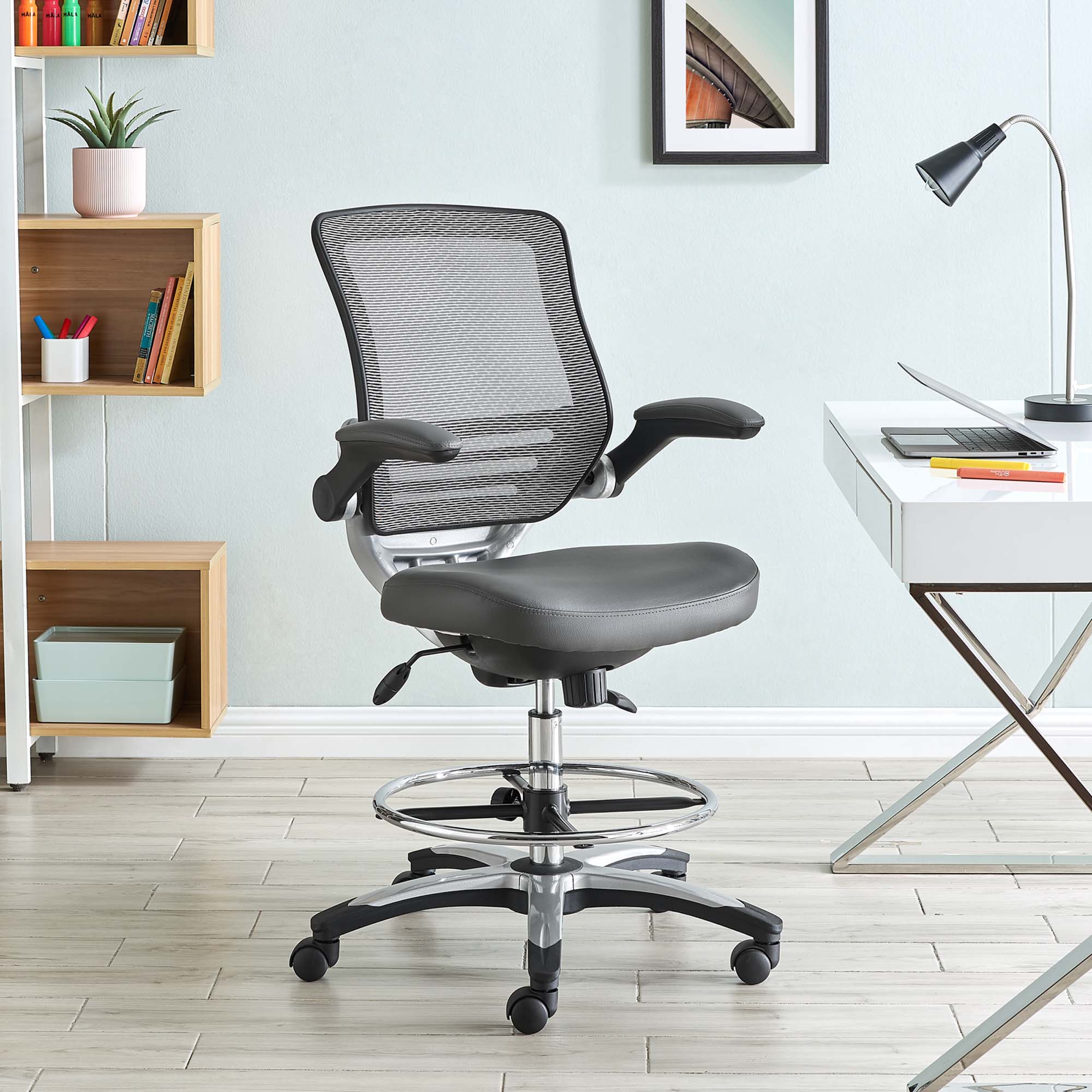 Edge Drafting Chair, Gray